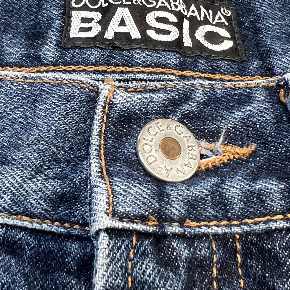 Dolce & Gabbana Vintage Dolce & Gabbana D&G BASIC Raw Denim Jeans italy Size US 34 / EU 50 - 5 Thumbnail