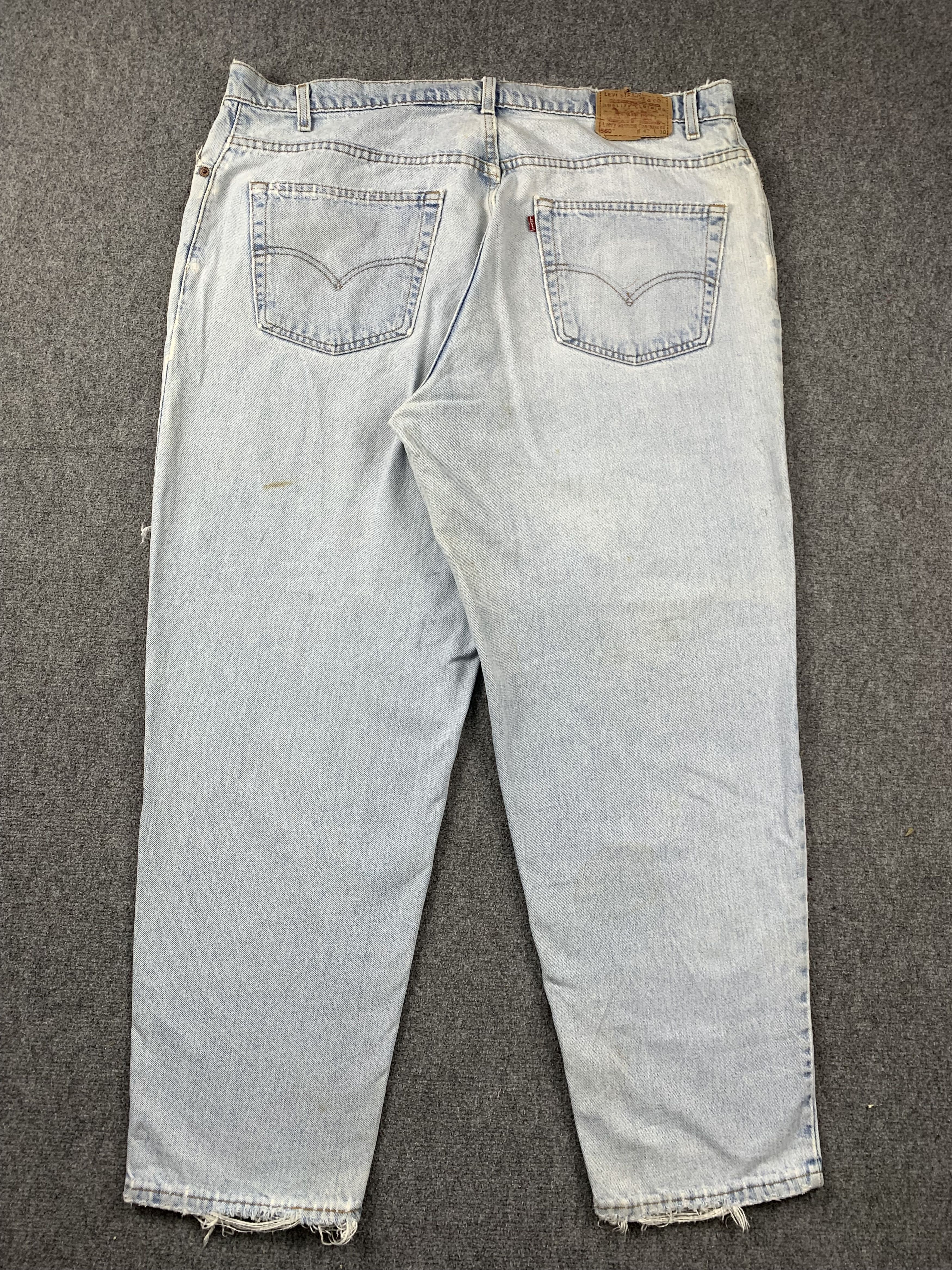 Levi's Vintage 90s Levis 560 Light Wash Jeans DP1995 Size US 40 / EU 56 - 3 Thumbnail