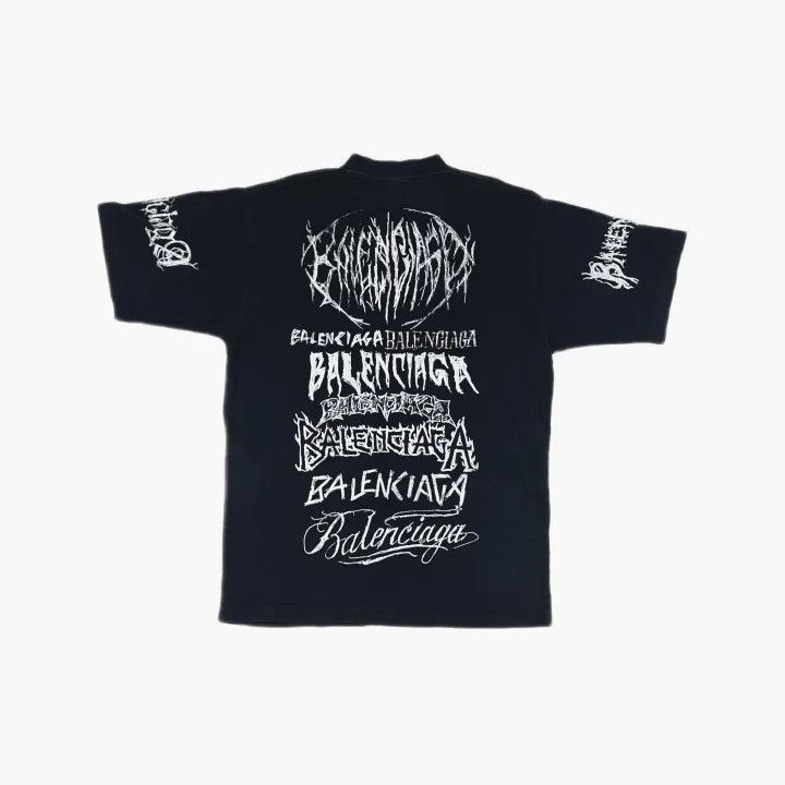 Balenciaga Balenciaga Balenciaga Logo Print Black Short Sleeve TShirt Size US XS / EU 42 / 0 - 2 Thumbnail
