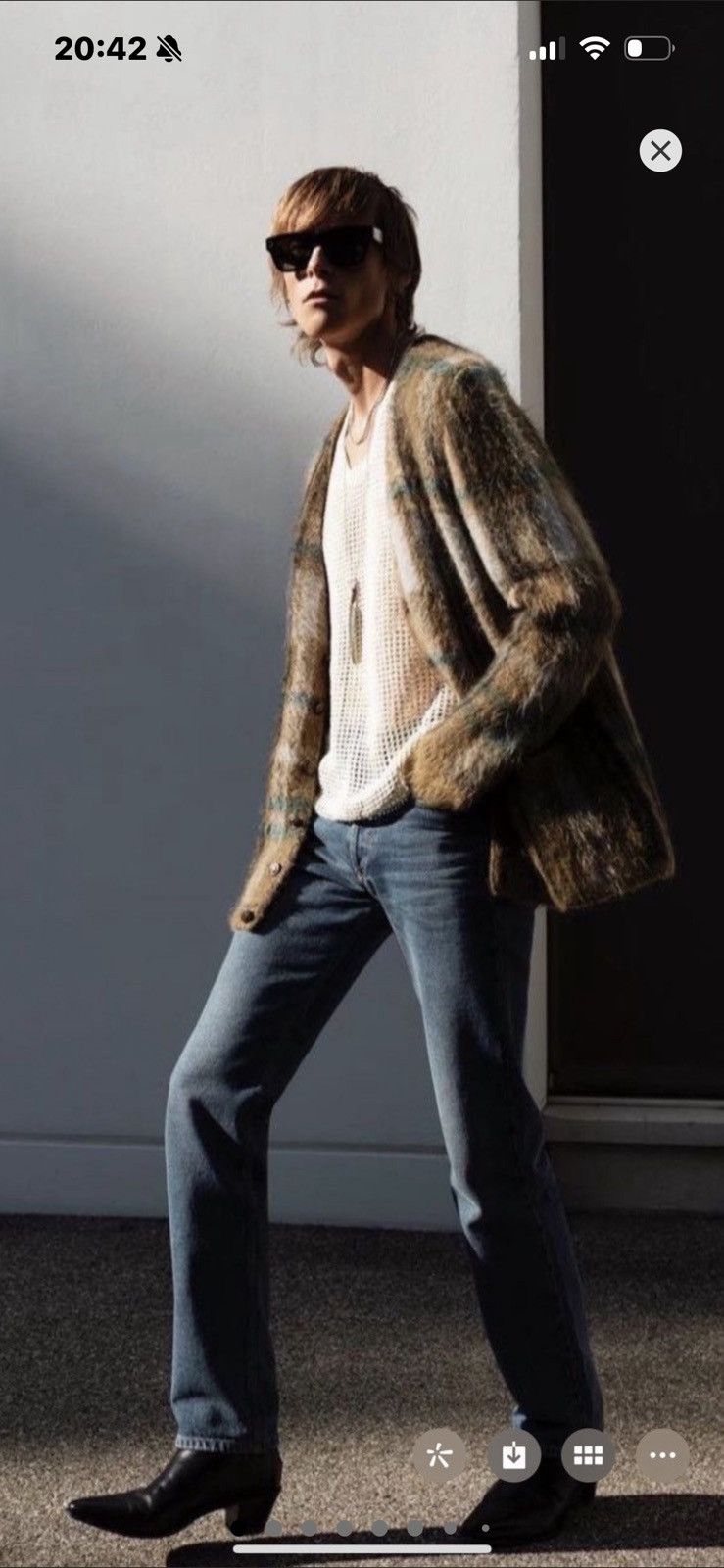 Celine FW20 Grounge Mohair Cardigan Size US M / EU 48-50 / 2 - 5 Thumbnail