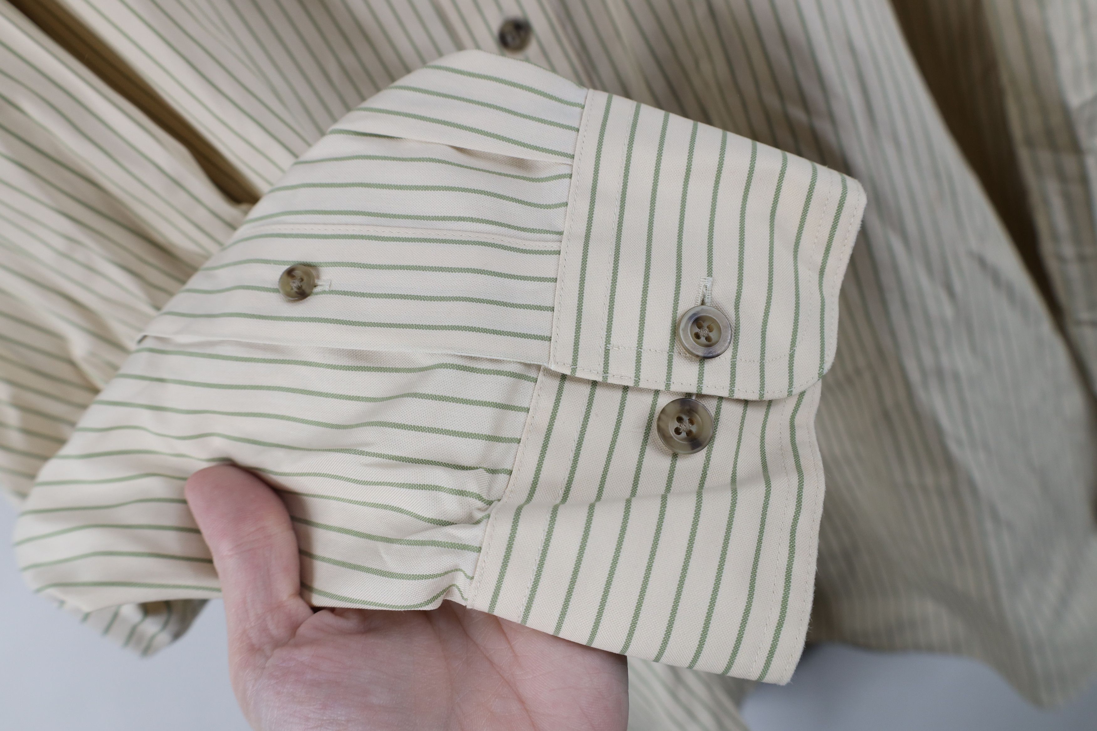 Cabelas Vintage Cabelas Pinstriped Collared Oxford Button Down Shirt Size US XXL / EU 58 / 5 - 5 Thumbnail