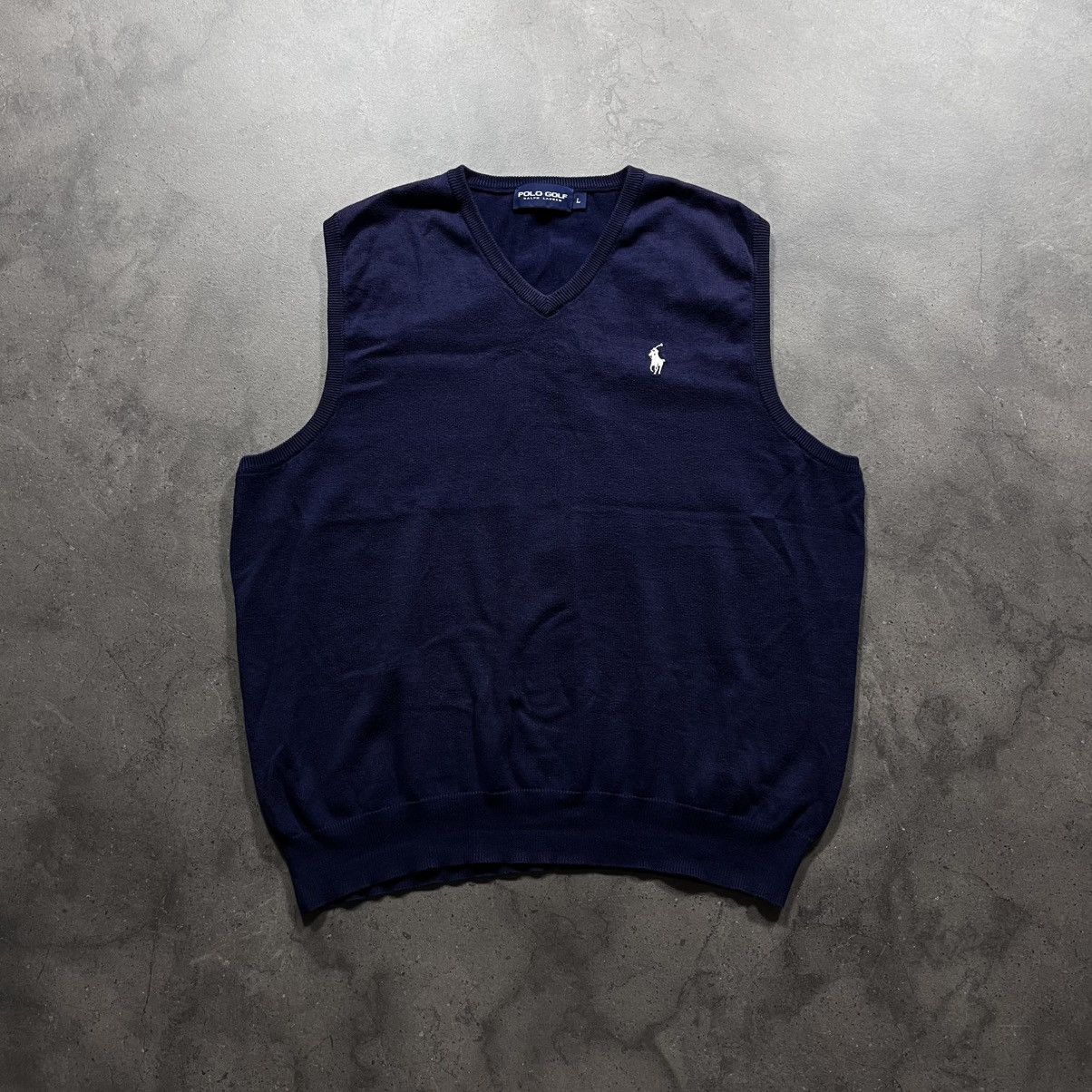 Polo Ralph Lauren Vintage 00s Polo Ralph Lauren Small Pony Vest Knit Sweater Size US L / EU 52-54 / 3 - 1 Thumbnail