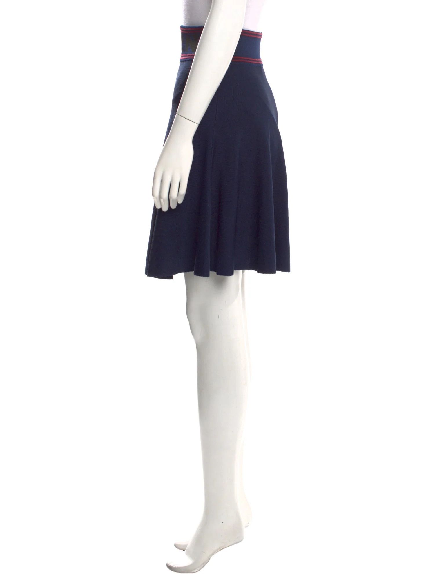 Marni o1w1db10824 Mini Skirt in Navy Size 34" / US 12 / IT 48 - 2 Thumbnail