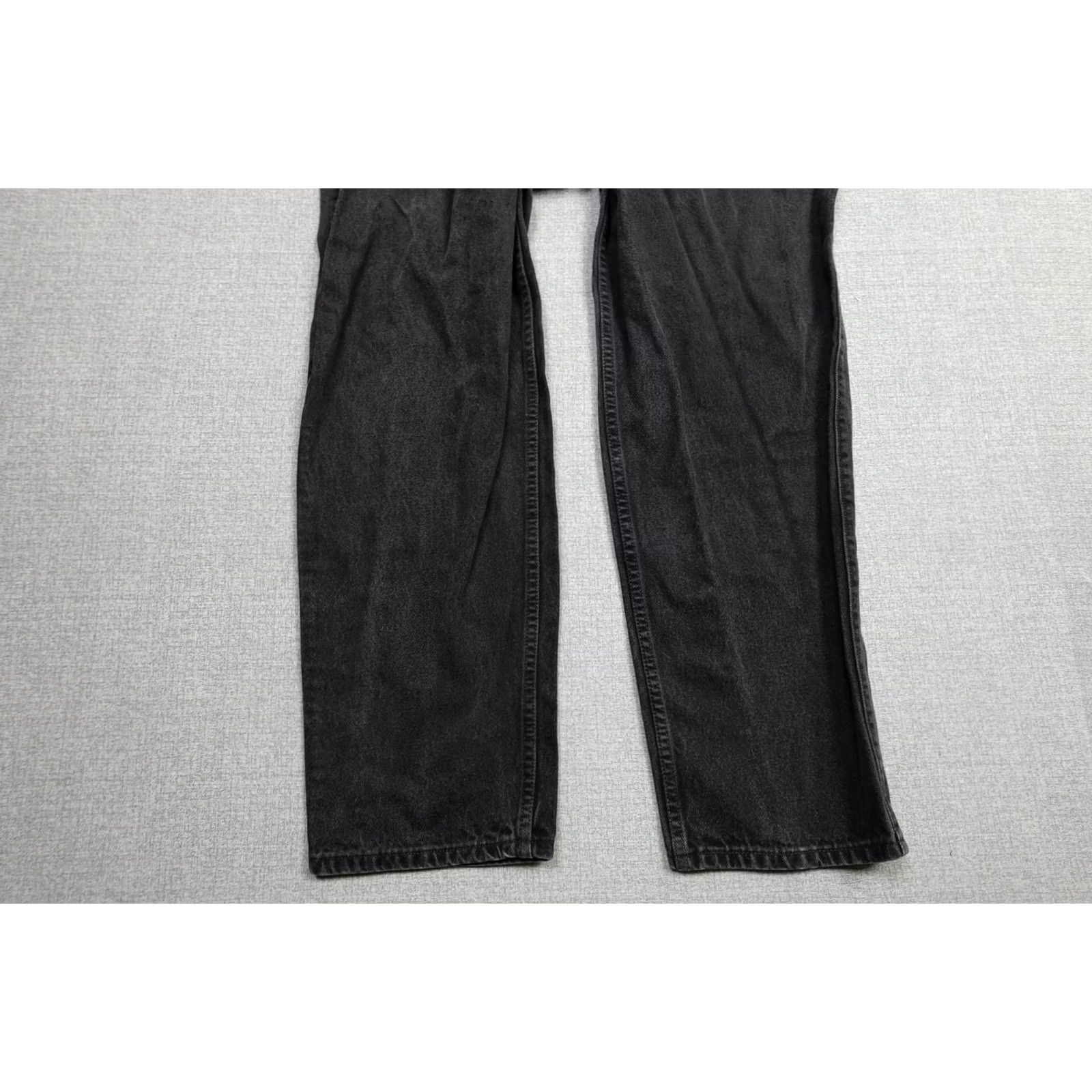 Levi's VINTAGE Levi's 545 Jeans Mens 38x30 Black Loose Fit Straight Leg Denim Pants Jeans Mens 38 30 Denims 545 Loose 90s Theme Classic Zipper YKK Patch Size US 38 / EU 54 - 5 Thumbnail