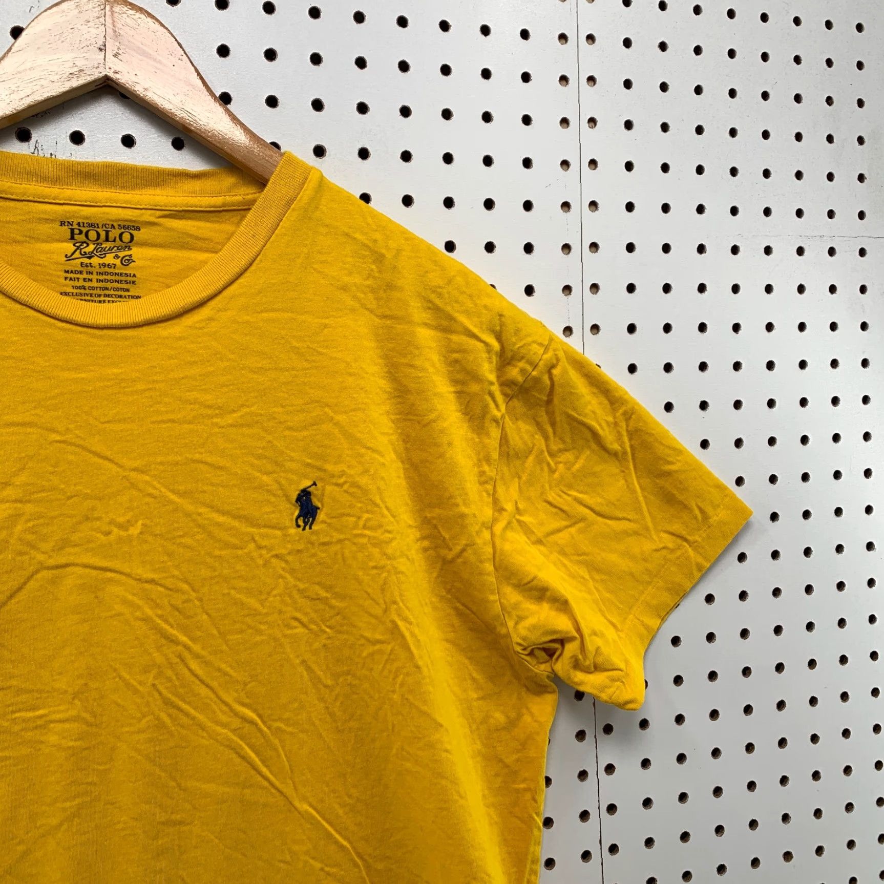 Polo Ralph Lauren Polo Ralph Lauren Shirt Mens Medium Yellow Black Pony Casual 21x26 Shirt Mens M Yellow Pony Casual Size US M / EU 48-50 / 2 - 2 Thumbnail
