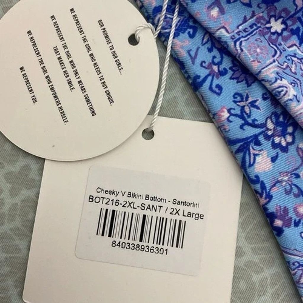 Other NWT Kulani Kinis Cheeky V Bikini Bottoms Santoriny Women 2XL Size ONE SIZE - 6 Thumbnail