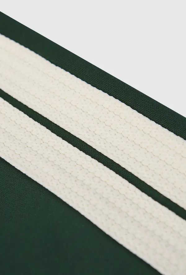 VIBE Vintage Green Striped Track Pants Size US 27 - 8 Thumbnail