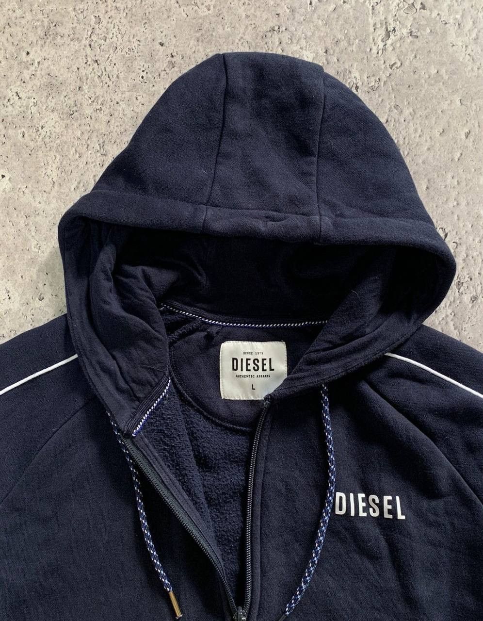 Diesel Diesel Zip Hoodie Vintage Streetwear Y2K Size US L / EU 52-54 / 3 - 3 Thumbnail