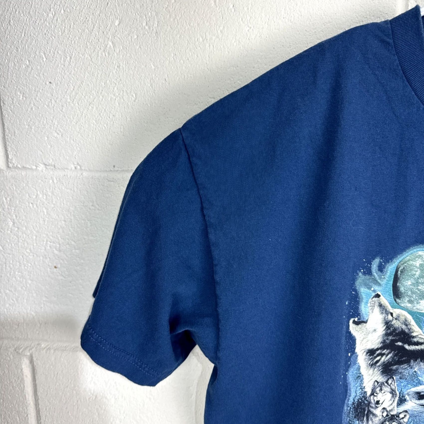 AAA Vintage Sedona Arizona Shirt Wolf Protect & Preserve Y2K Blue XL Mens Cotton Tee Size US XL / EU 56 / 4 - 5 Thumbnail