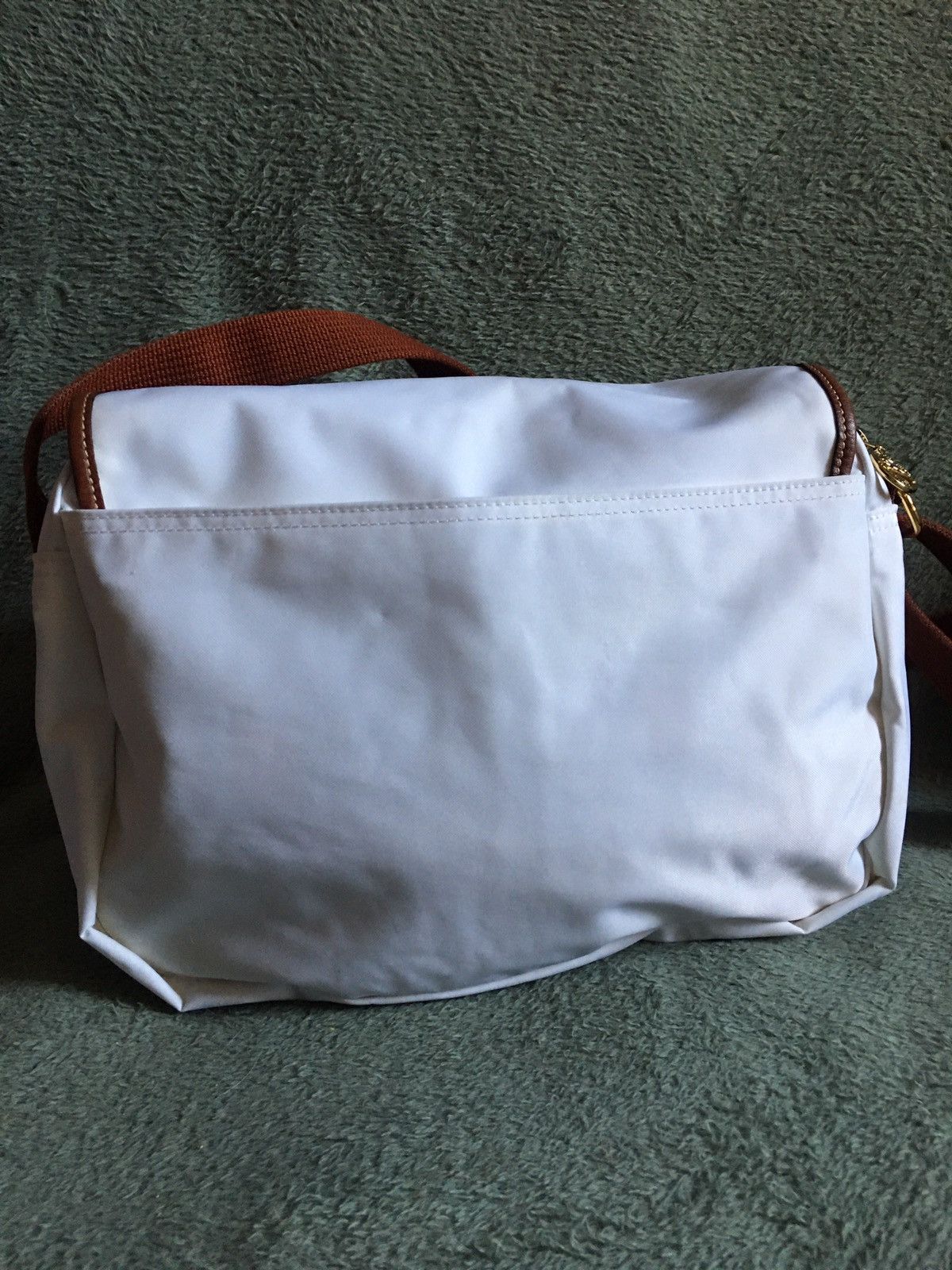 Longchamp Longchamp Vintage White Shoulder Messenger Bag Size ONE SIZE - 7 Thumbnail