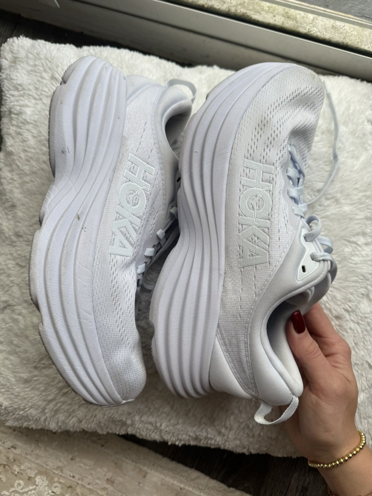 Hoka HOKA Lilac Running Shoes Size US 9 / IT 39 - 3 Thumbnail
