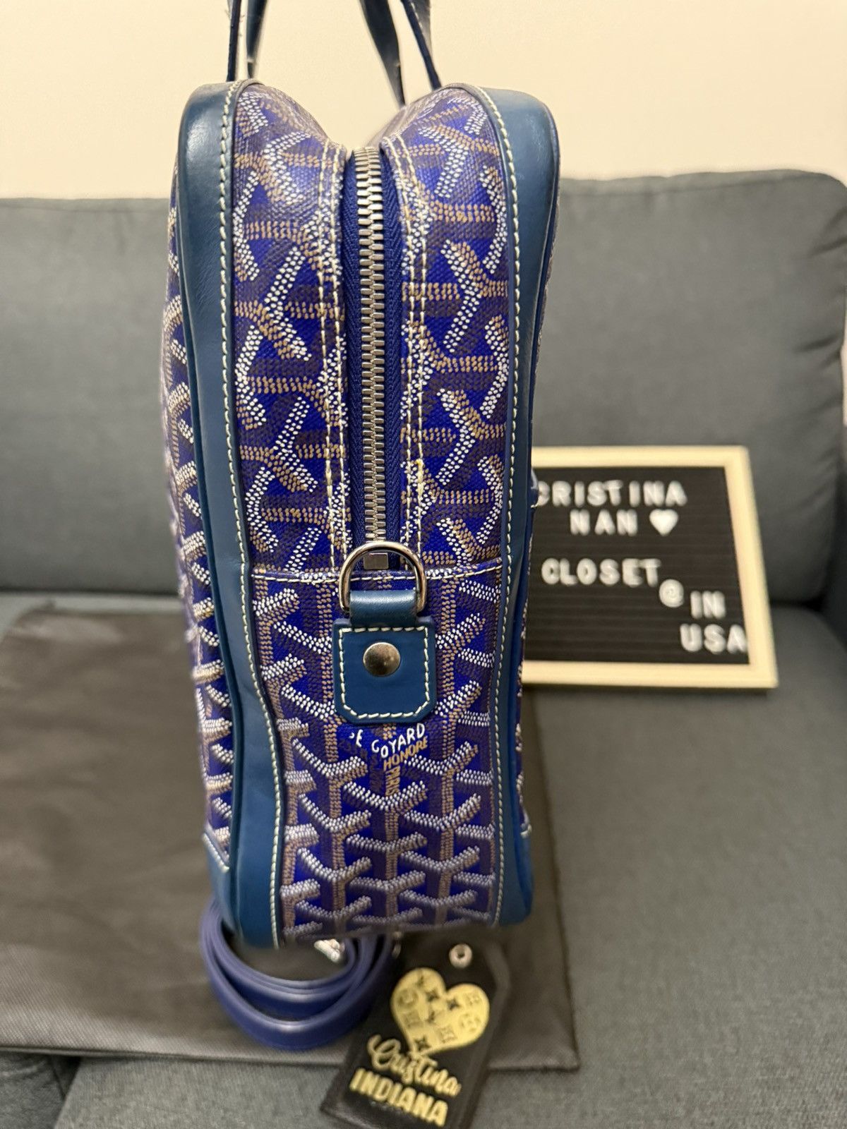 Goyard Goyard Blue Ambassade briefcase Size ONE SIZE - 7 Thumbnail