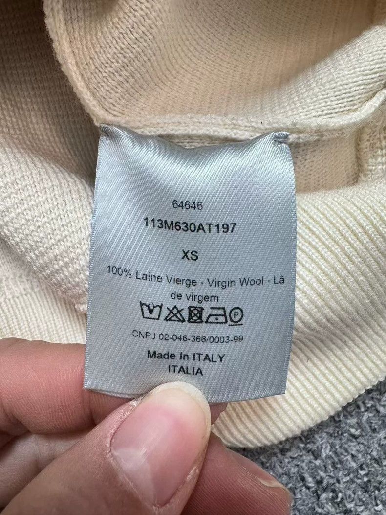 Dior Dior Ivory Reflective Logo Knit Sweater-2505 Size US XS / EU 42 / 0 - 4 Thumbnail