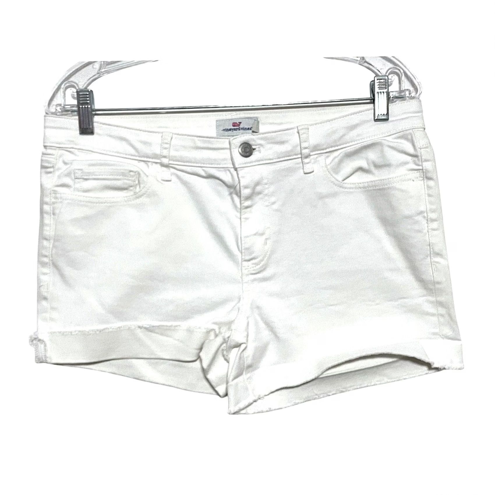 Vineyard Vines Vineyard Vines Denim White Jean Shorts Womens 27 Casual Summer Beachy Vacation Preppy Shorts Mens? Womens Size 27" / US 4 / IT 40 - 2 Thumbnail