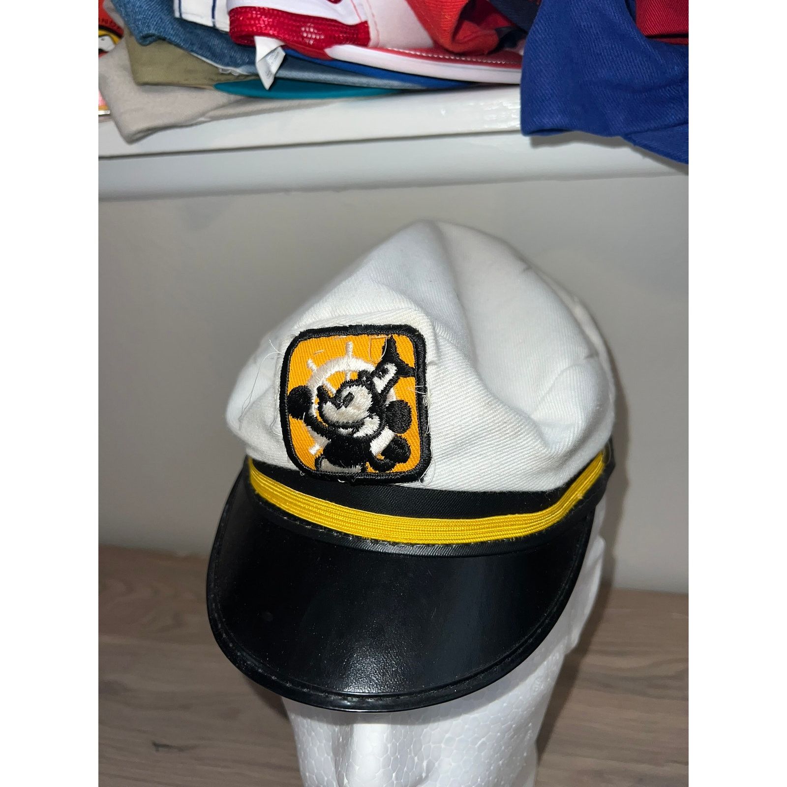 Disney 1980s 70s Vintage Walt Disney World Sailboat Sailor Hat VTG Size ONE SIZE - 4 Thumbnail