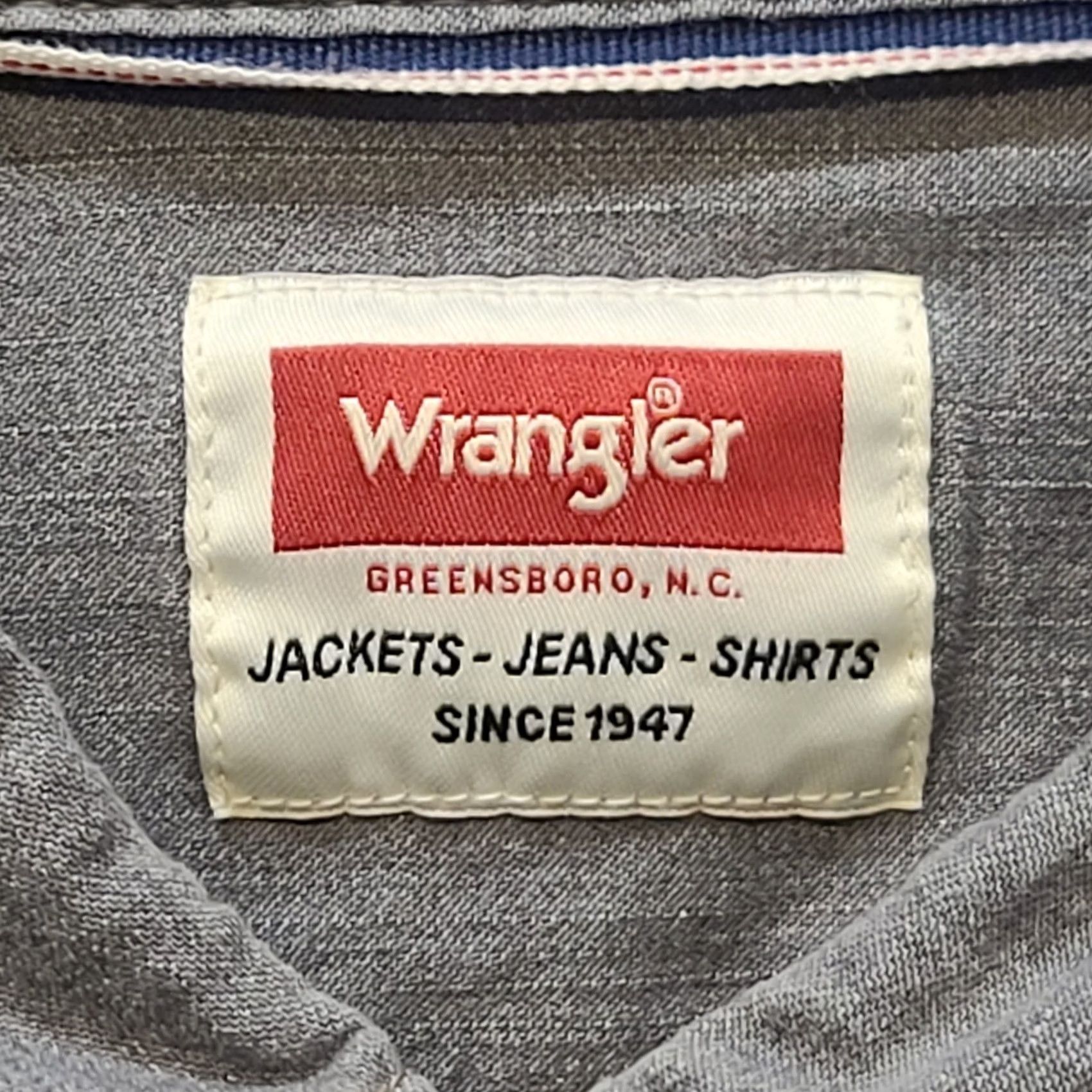 Wrangler Wrangler Shirt Mens XL Chamois Pearl Snap Long Sleeve Workwear Size US XL / EU 56 / 4 - 2 Thumbnail