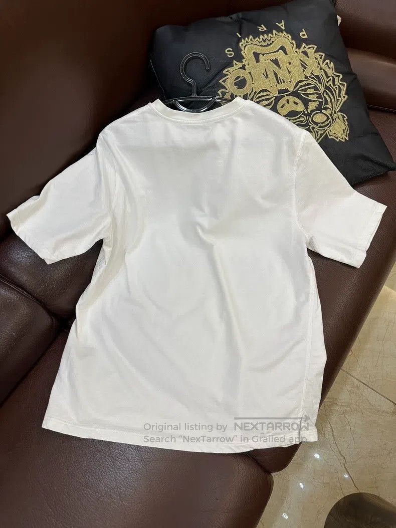 Hermes Hermes Horseshoe Leather Detail Crewneck Short Sleeve Whit Size L / US 10 / IT 46 - 2 Thumbnail