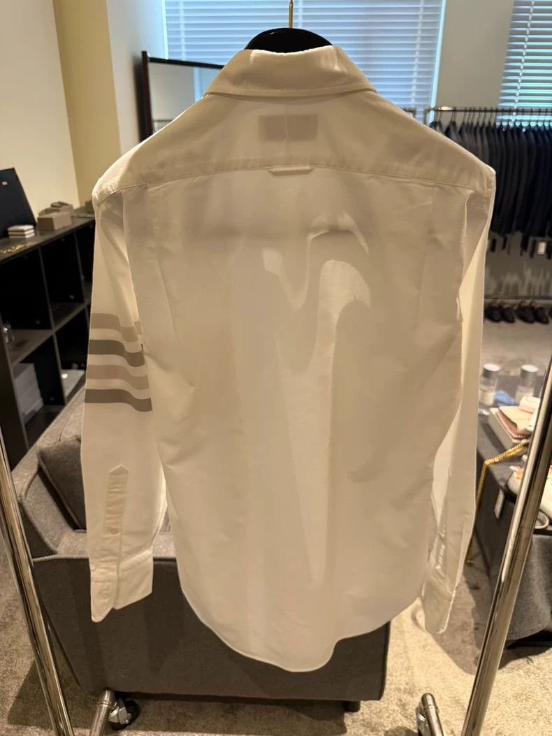 Thom Browne Thom Browne size2 White Oxford cloth shirt Size US M / EU 48-50 / 2 - 2 Thumbnail