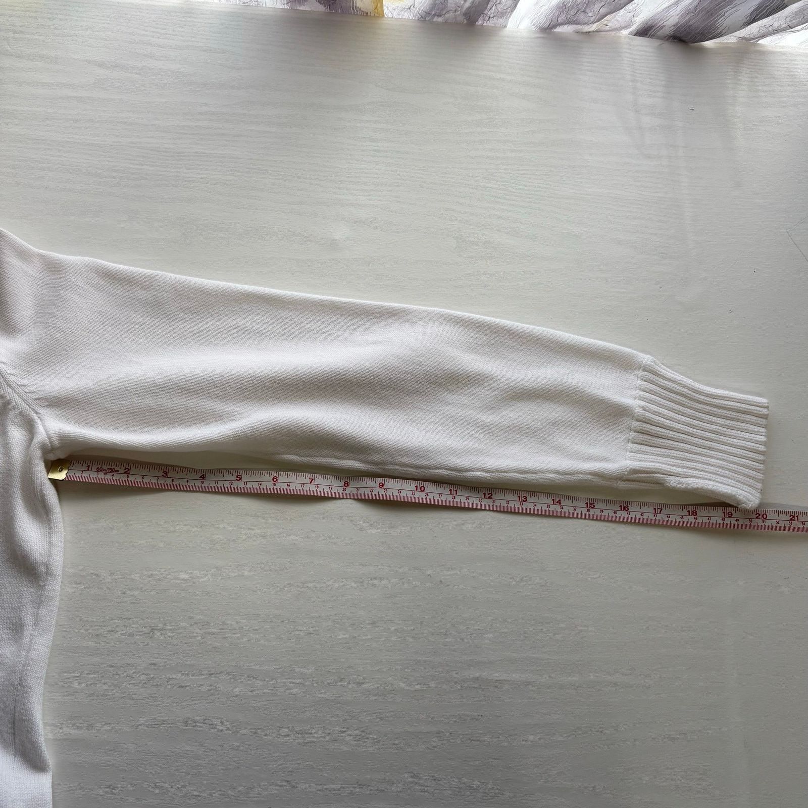 Other Liz Claiborne White Shawl-Collar Pullover Sweater Size Large Size L / US 10 / IT 46 - 6 Thumbnail