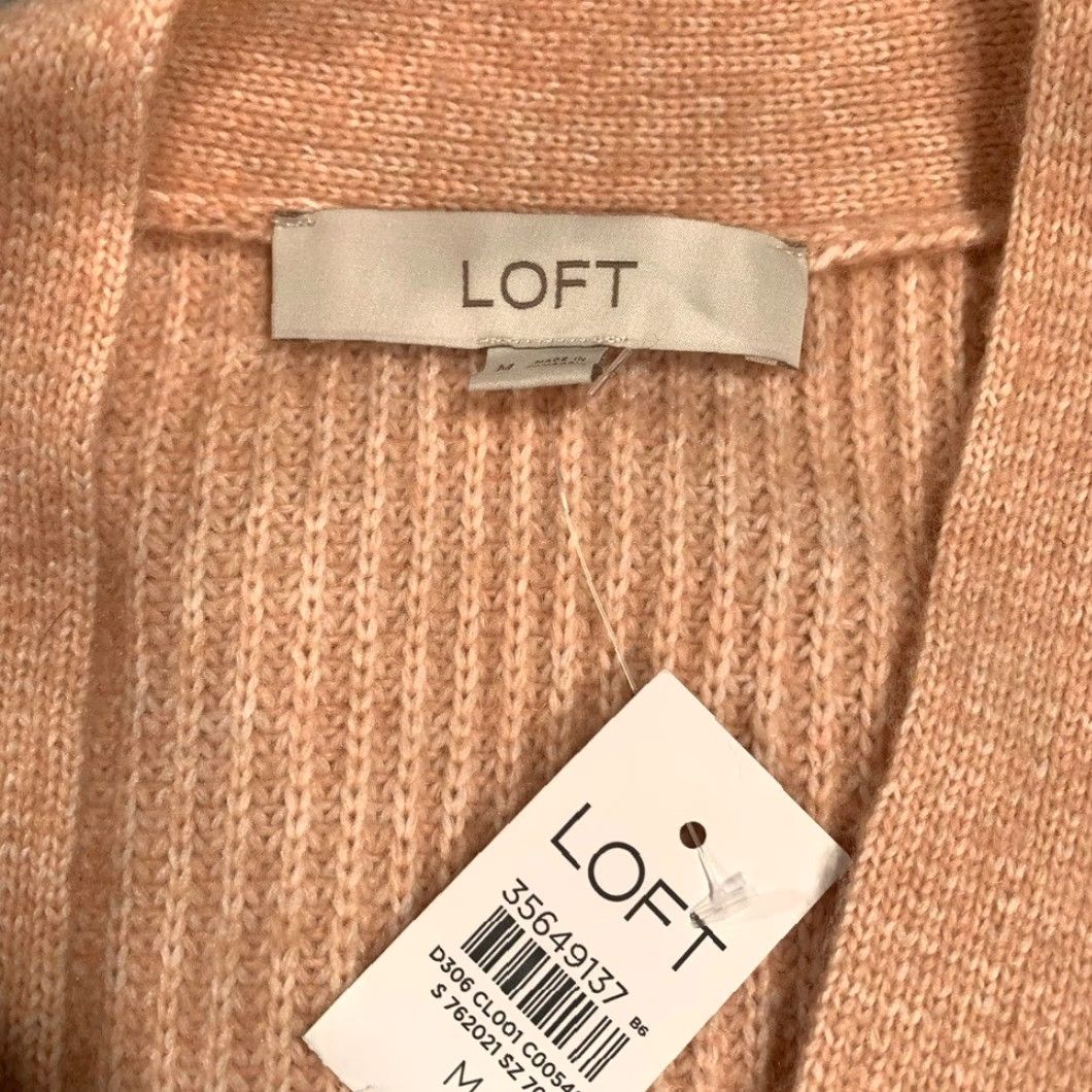 Loft LOFT Knit Cardigan Pink Soft LOFT Cardigan Women M Pink Regular Cardigan Women Size M / US 6-8 / IT 42-44 - 2 Thumbnail