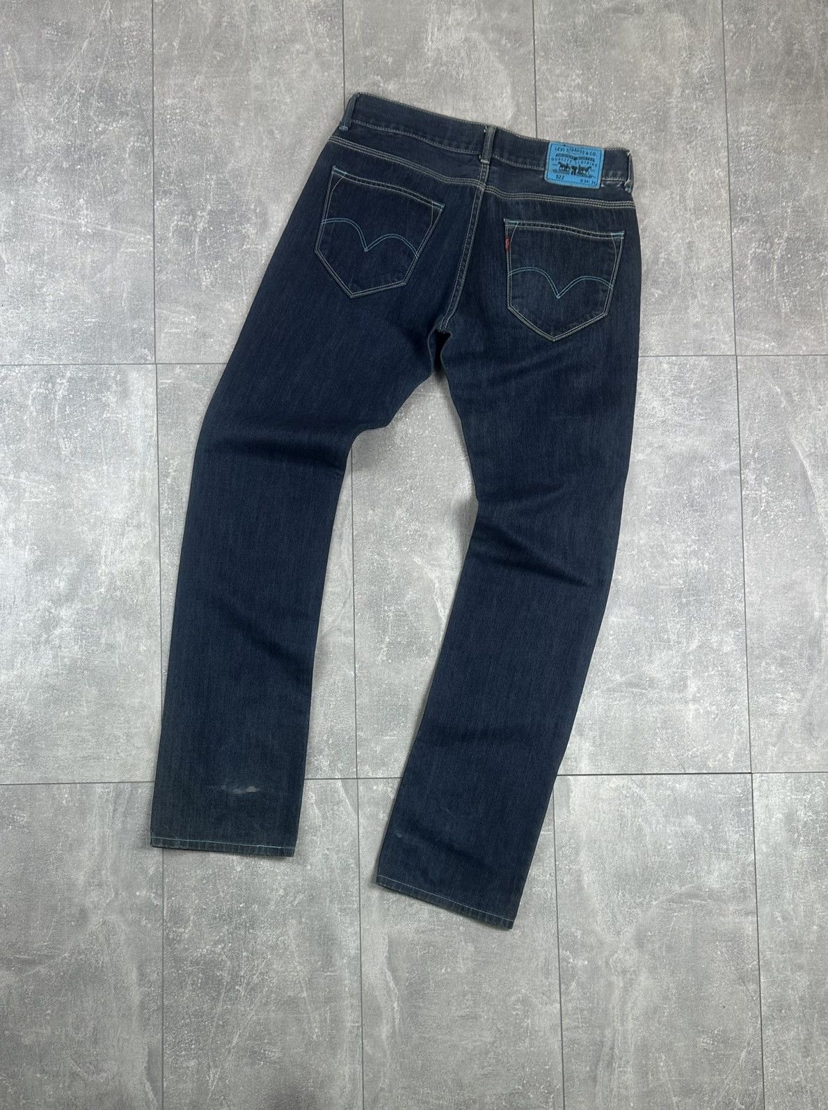 Levi's Levis 522 Mens Blue Tab Logo Denim Jeans Pants Size US 34 / EU 50 - 1 Thumbnail