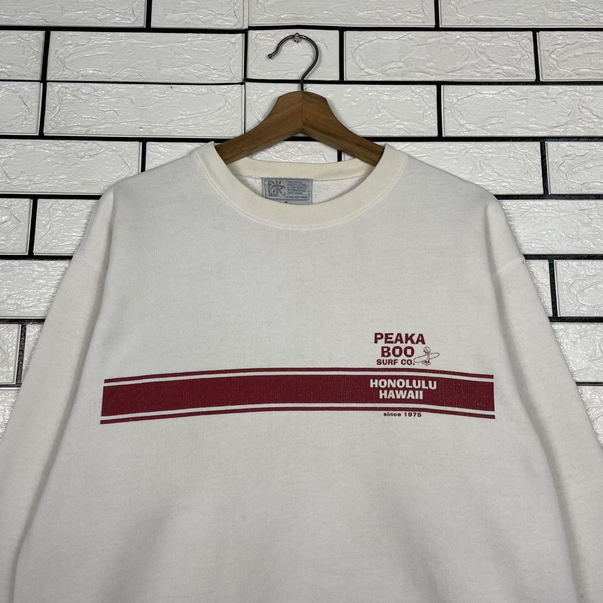 Other Vintage 90s Peakaboo Honolulu Hawaii Surfboard Sweatshirt Size US L / EU 52-54 / 3 - 2 Thumbnail