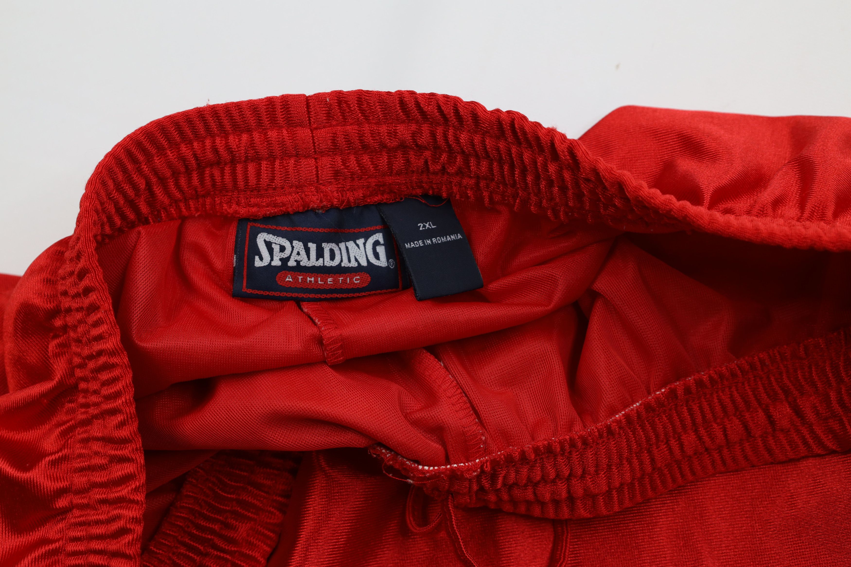 Spalding Vintage 90s Spalding Basketball Basketball Shorts Red Size US 38 / EU 54 - 7 Thumbnail