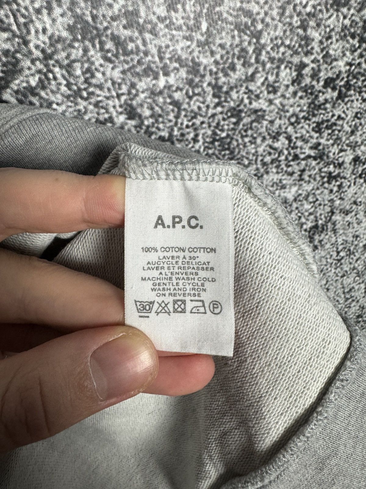 A.P.C. Men’s A.P.C. Rue Madame Paris Sweatshirt Pullover Size M Size US M / EU 48-50 / 2 - 7 Thumbnail