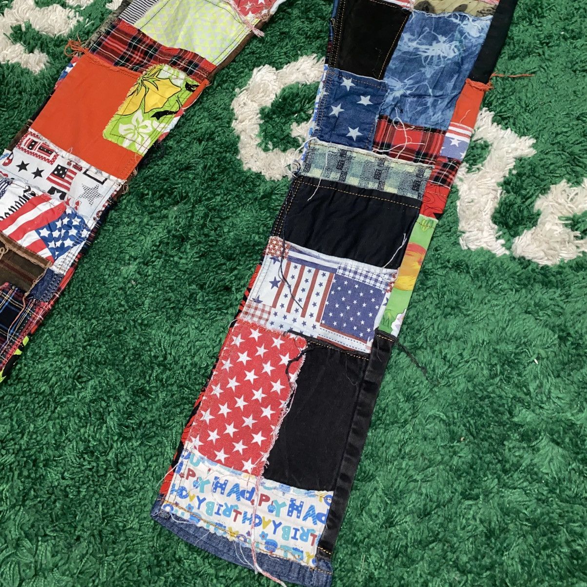 Japanese Brand Biepa Patchwork Jeans | Reconstructed Mixed Fabric | Size 34 Size US 34 / EU 50 - 3 Thumbnail