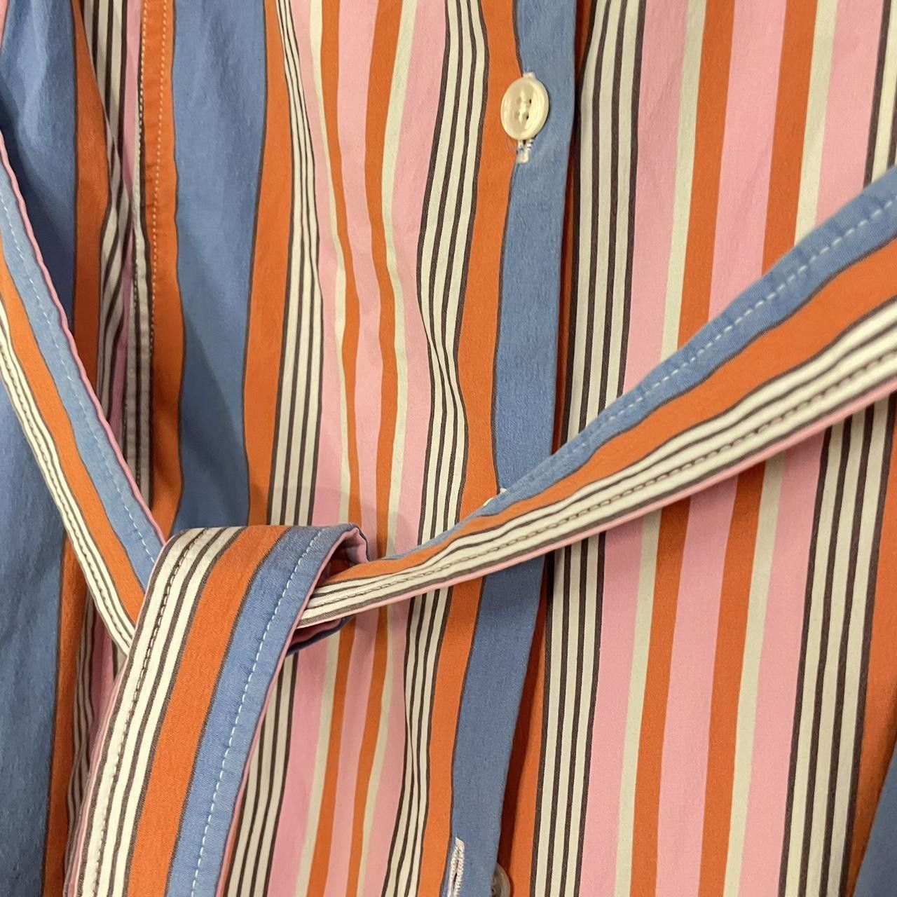Other Eclettica Milano Vintage 90s Striped Cotton Midi Size M / US 6-8 / IT 42-44 - 7 Thumbnail
