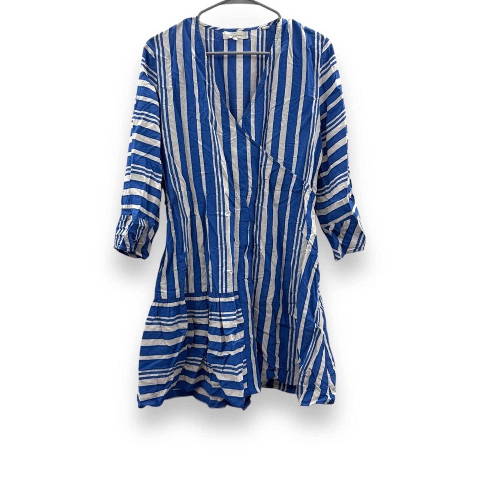 CHINTI & PARKER Chinti & Parker Parasol Striped 3/4 Sleeve Faux Wrap Dress Size S / US 4 / IT 40 - 2 Thumbnail