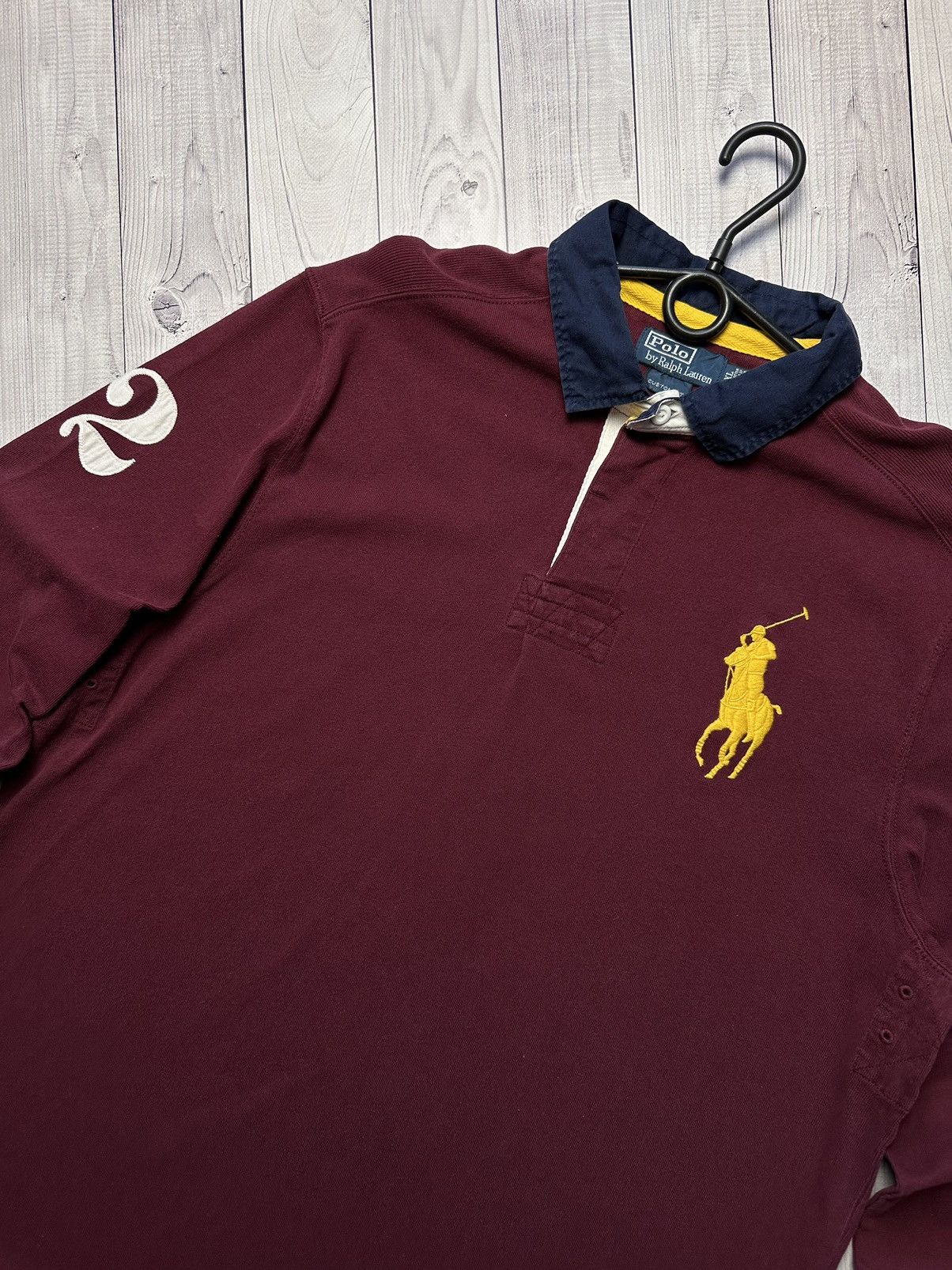 Polo Ralph Lauren × Vintage Vintage Polo Ralph Lauren Long sleeve rugby jersey XL logo Size US XL / EU 56 / 4 - 2 Thumbnail