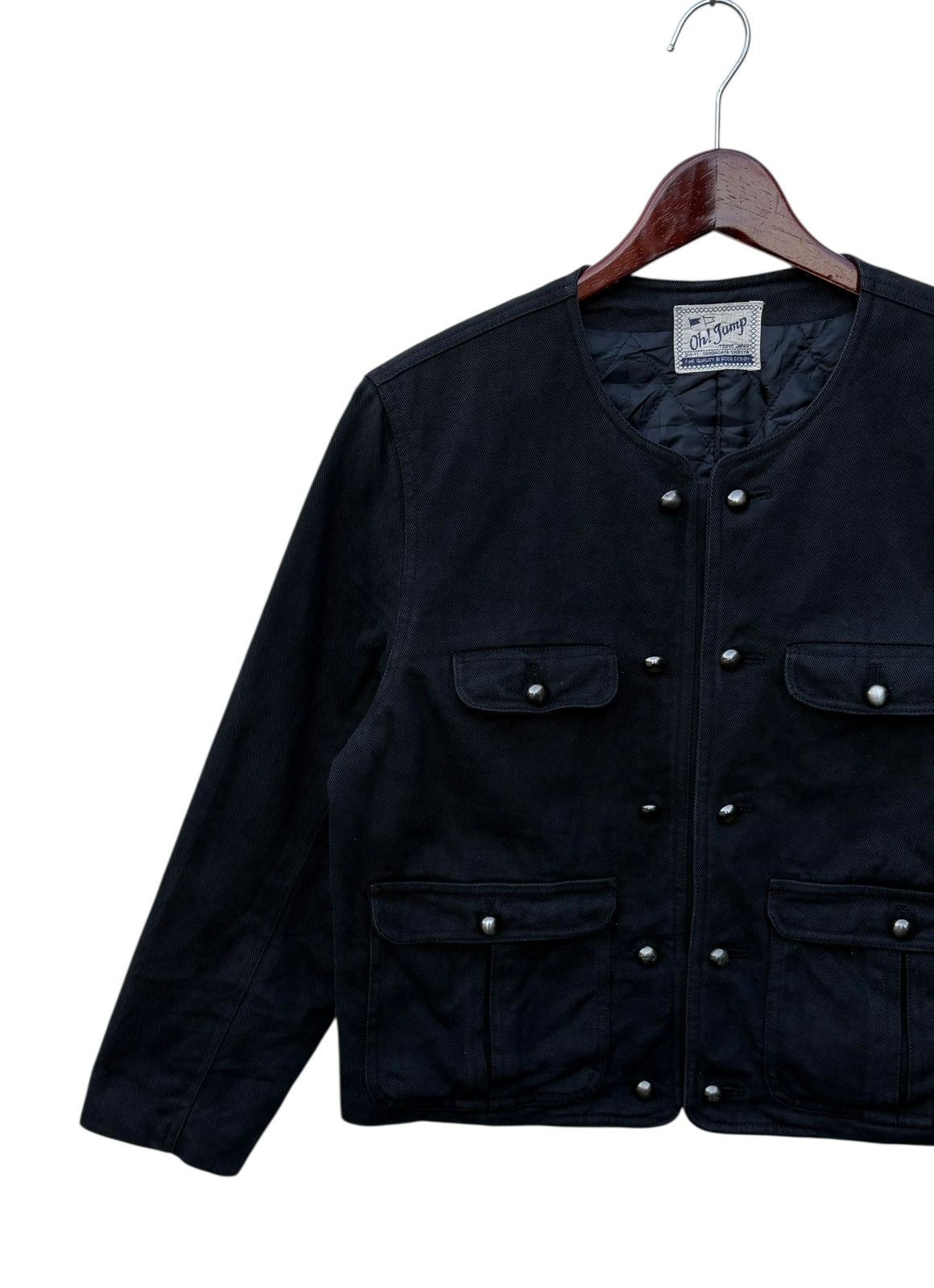 Designer Oh Jump Black Japan Tweed Jacket Size M / US 6-8 / IT 42-44 - 4 Thumbnail
