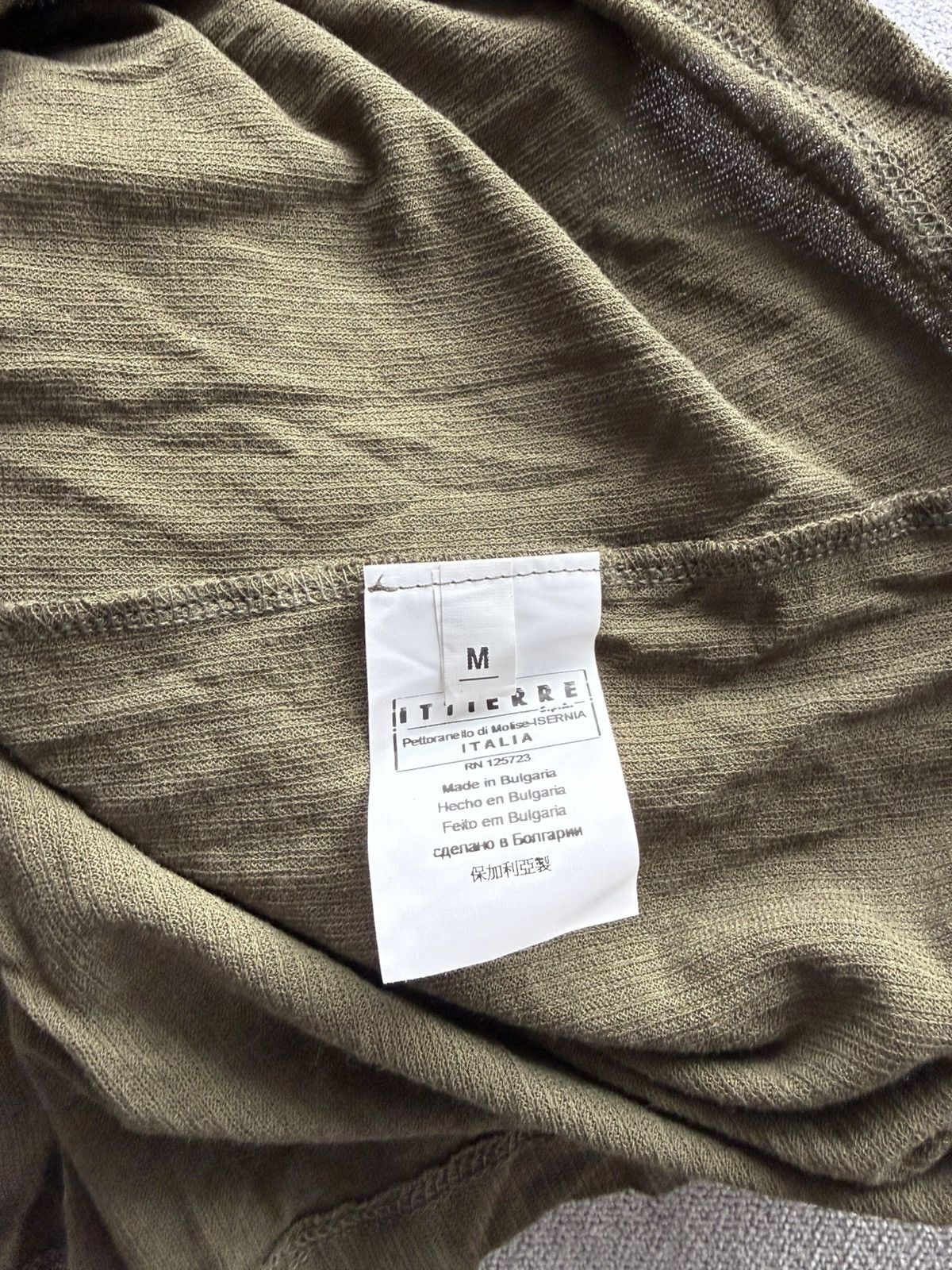 Balmain Rare Pierre Balmain 2012 Graphic Khaki T-Shirt Sz Oversize M Size US M / EU 48-50 / 2 - 8 Thumbnail