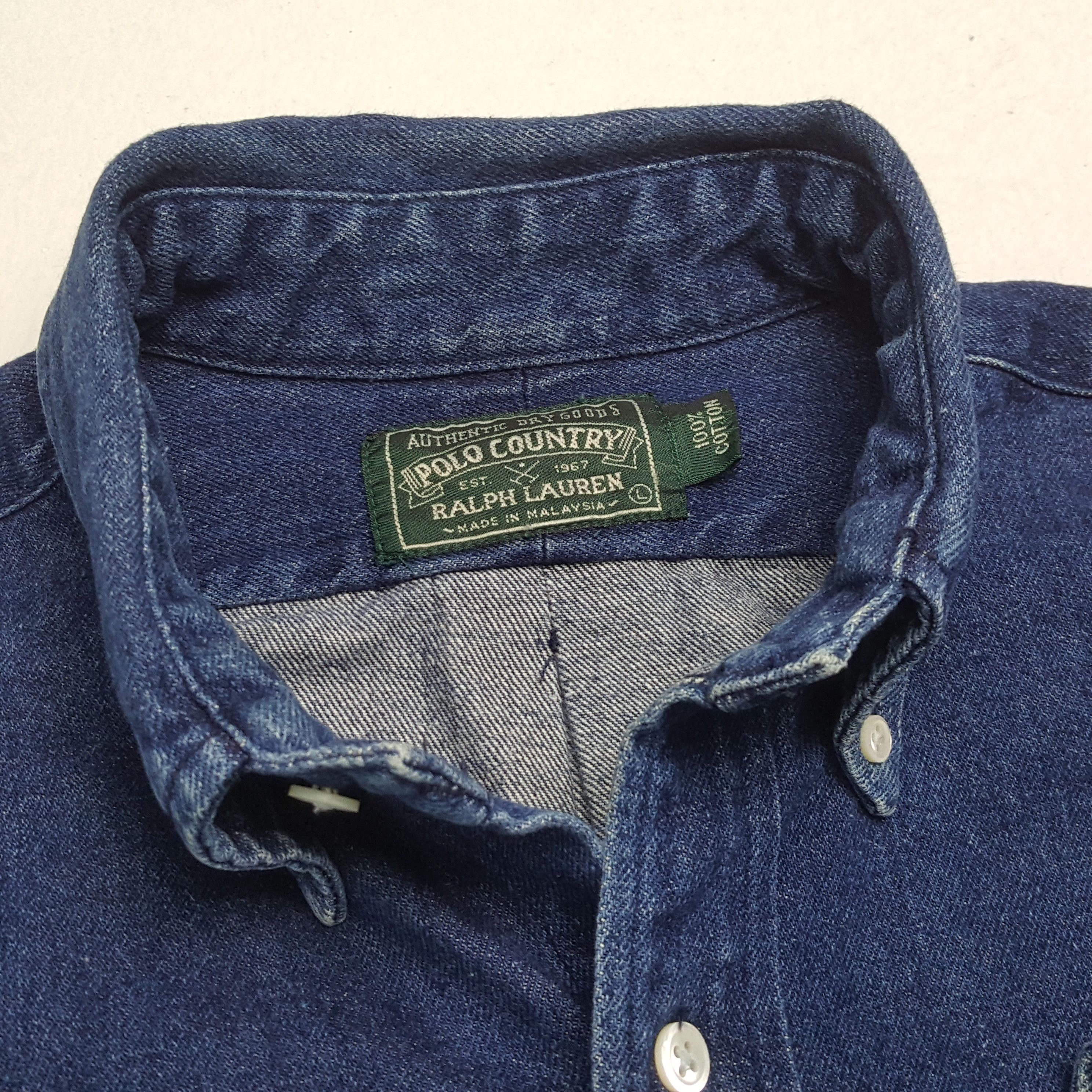 Polo Ralph Lauren × Ralph Lauren × Vintage POLO RALPH LAUREN Small Logo Design Casual Style Shirt Size US L / EU 52-54 / 3 - 9 Thumbnail
