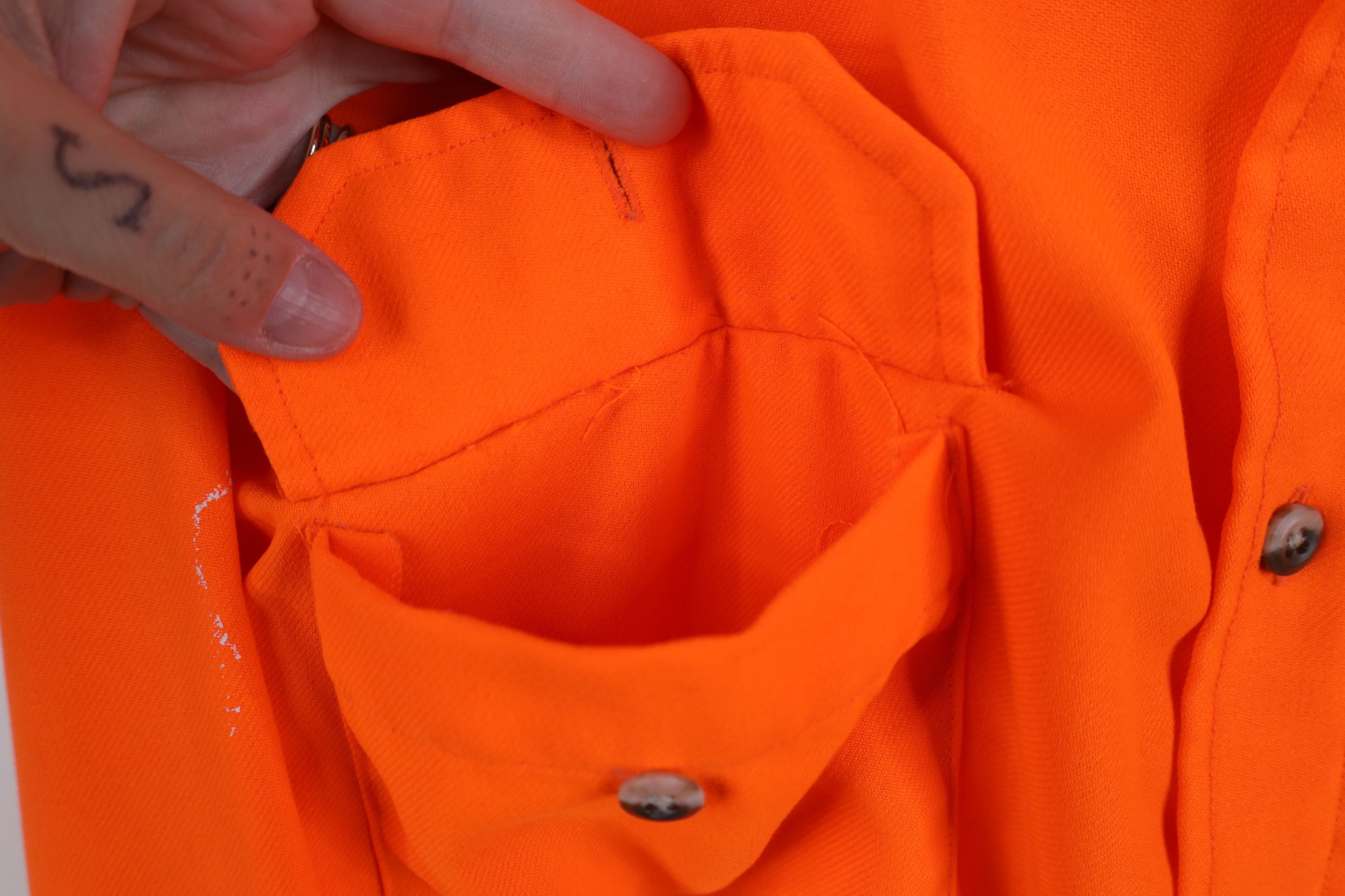 Cabelas Vintage 90s Cabelas Collared Button Shirt Blaze Orange USA Size US XXL / EU 58 / 5 - 10 Thumbnail