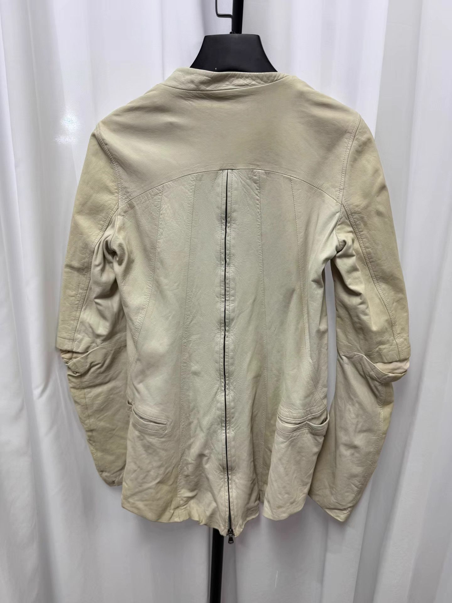 Ilaria Nistri Ilarji Nistri Avant-garde Zip Sheepskin Leather Jacket K20 Size US XS / EU 42 / 0 - 6 Thumbnail