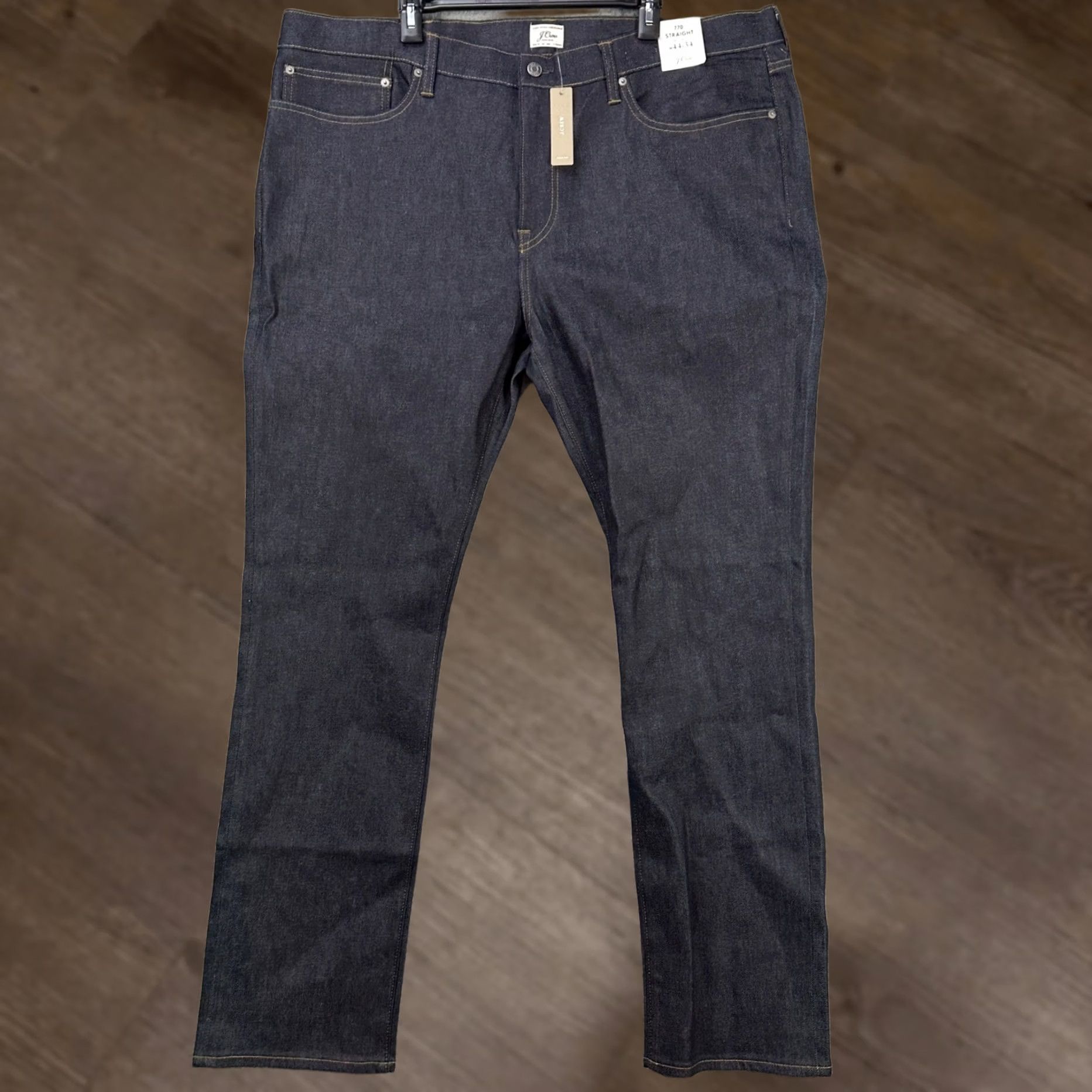 J.Crew J. Crew 770 Jeans Mens Straight Leg 44X34 Dark Blue Kurabo Premium Japanese Denim Size US 44 / EU 60 - 1 Thumbnail