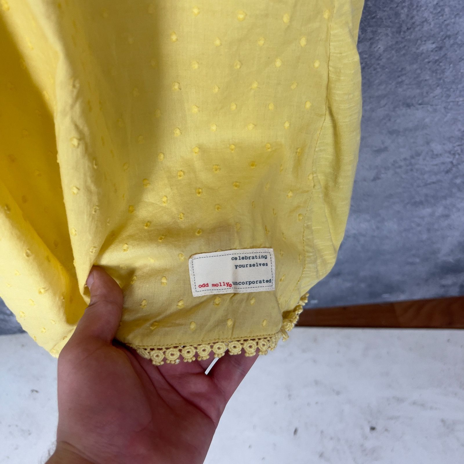 Odd Molly Odd Molly Women’s Dress Size 4 Yellow V-Neck Short Sleeve` Size S / US 4 / IT 40 - 5 Thumbnail