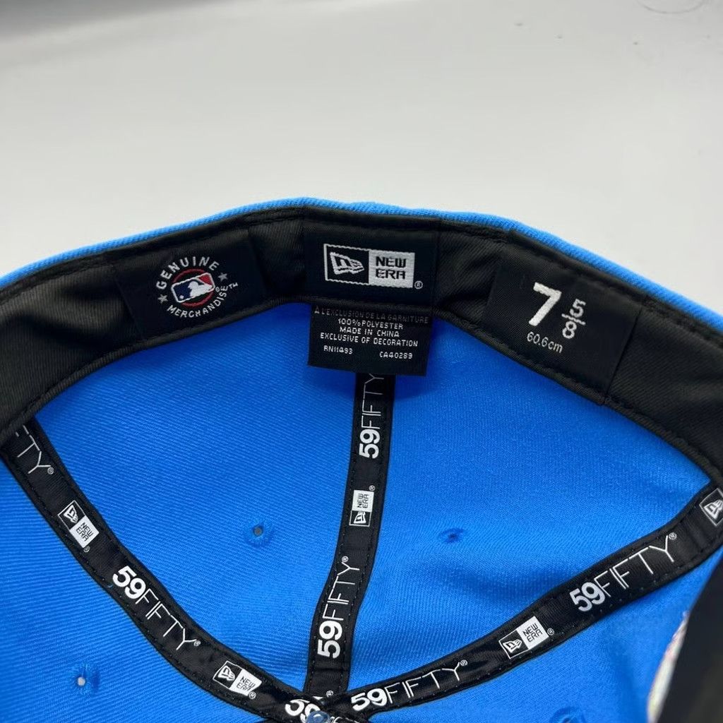 New Era Tampa Bay Rays Hat Men 7 5/8 59Fifty New Era Fitted Cap New Size ONE SIZE - 4 Thumbnail