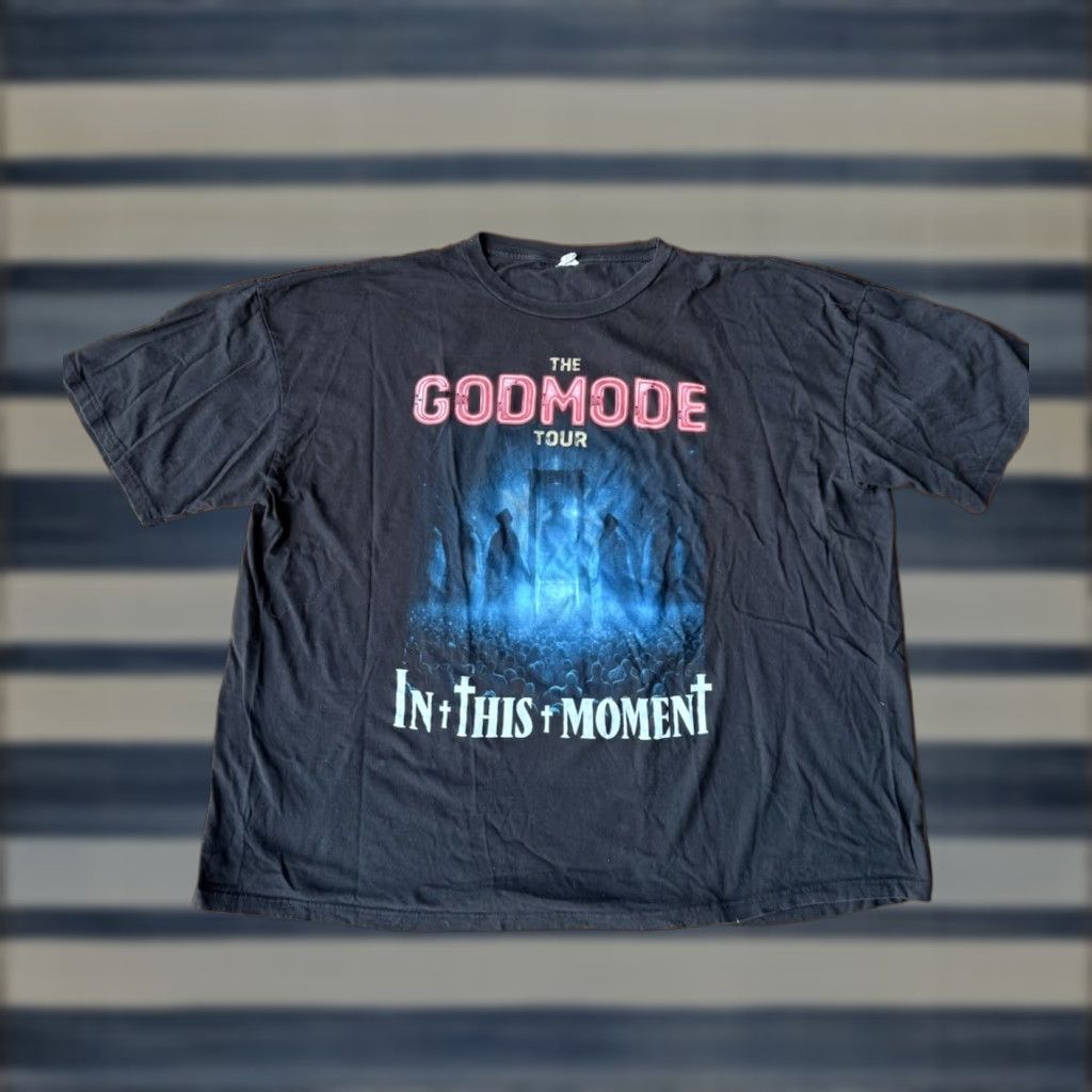 Vintage GODMODE In This Moment Tour Rock Band T-Shirt Men’s 2XL Black Size US XXL / EU 58 / 5 - 1 Thumbnail