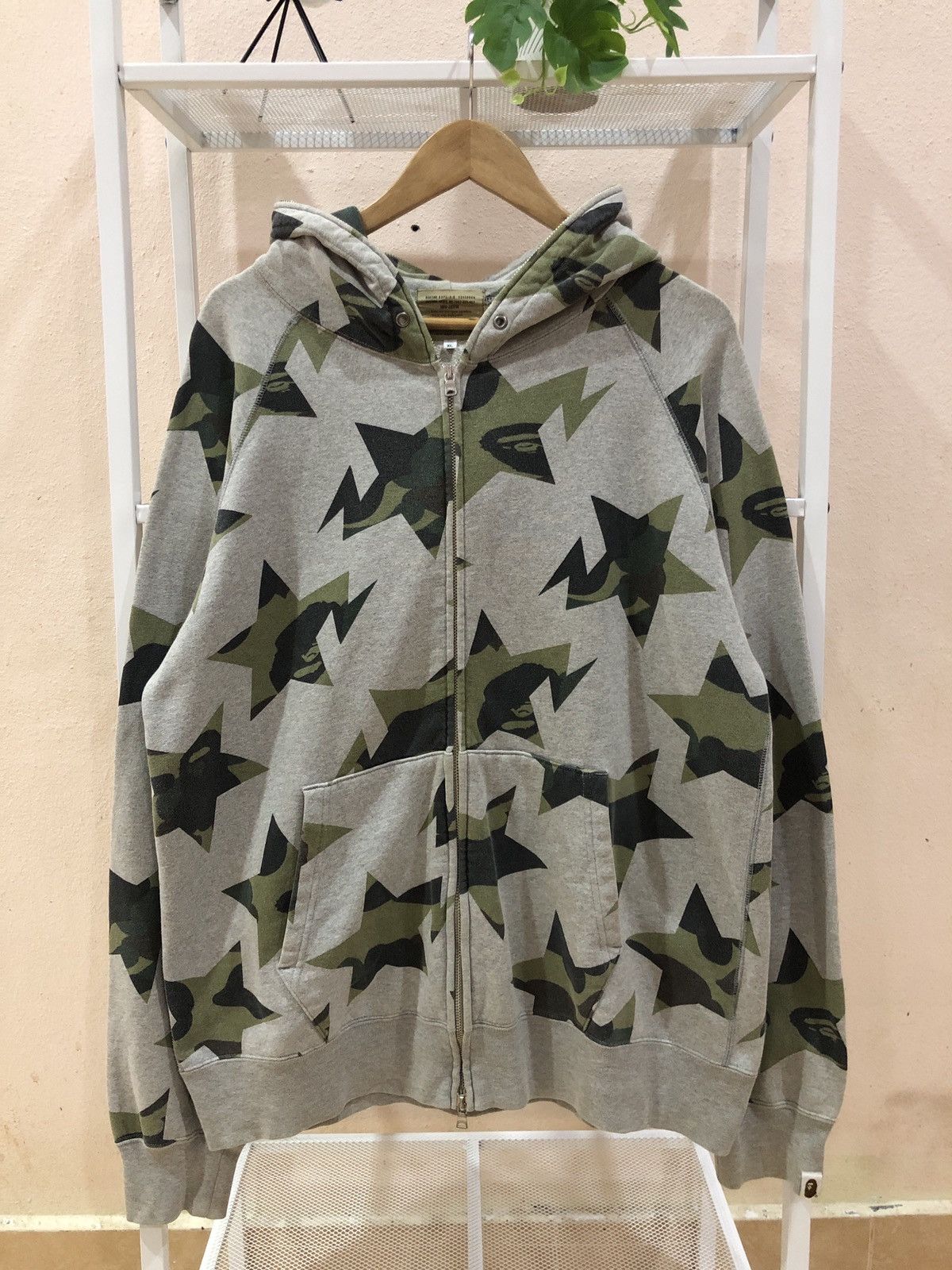 OG Bapesta 1st Camo Full Zip Hoodie