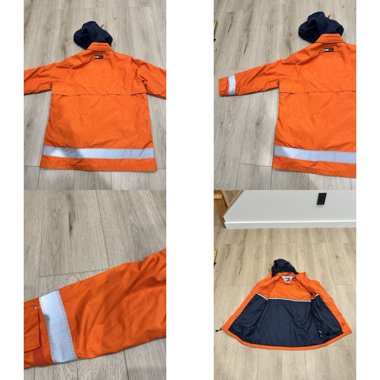 Tommy Hilfiger VINTAGE Tommy Hilfiger Men’s Orange Fireman Windbreaker Rain Jacket Sz Medium Jacket Mens Orange 90s Size US M / EU 48-50 / 2 - 8 Thumbnail