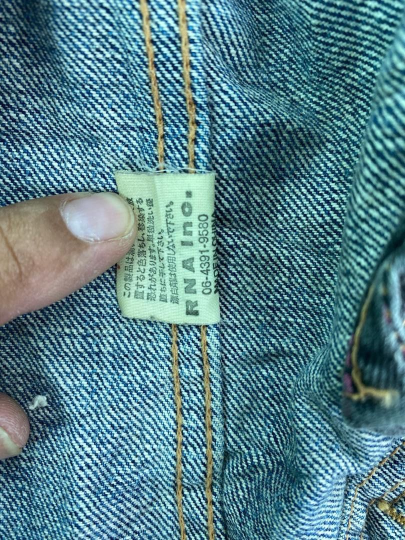 Japanese Brand Vtg 90s distressed design RNA japan denim trucker jacket Size M / US 6-8 / IT 42-44 - 7 Thumbnail