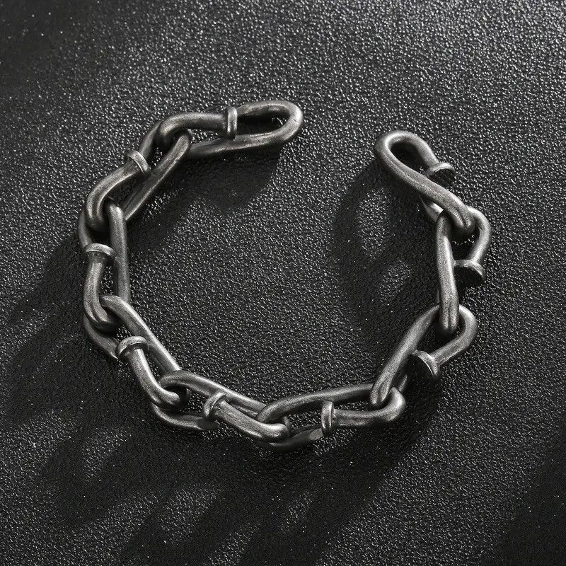 Jewelry Bending Nail Chain Bracelet Size ONE SIZE - 2 Thumbnail