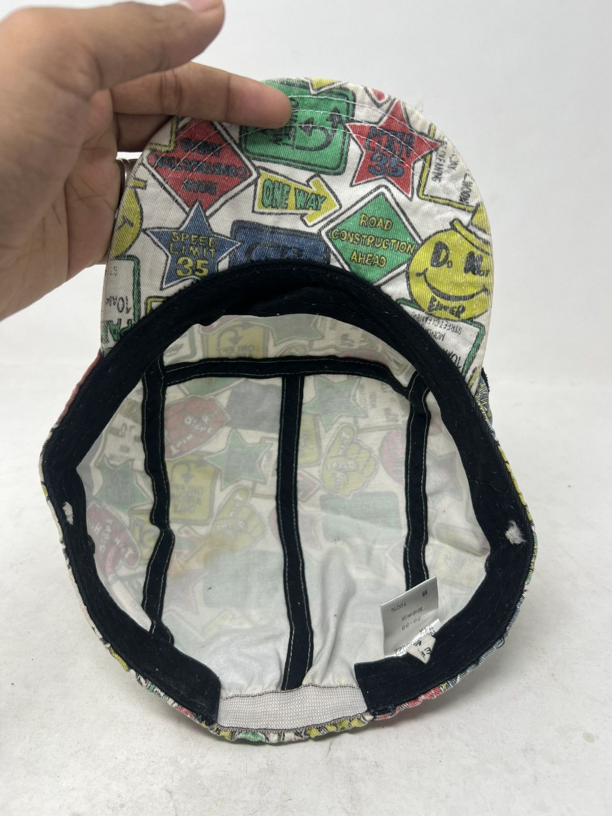If Six Was Nine Y2K Style Multi Graffiti Camp Obey Cap Hat Size ONE SIZE - 6 Thumbnail