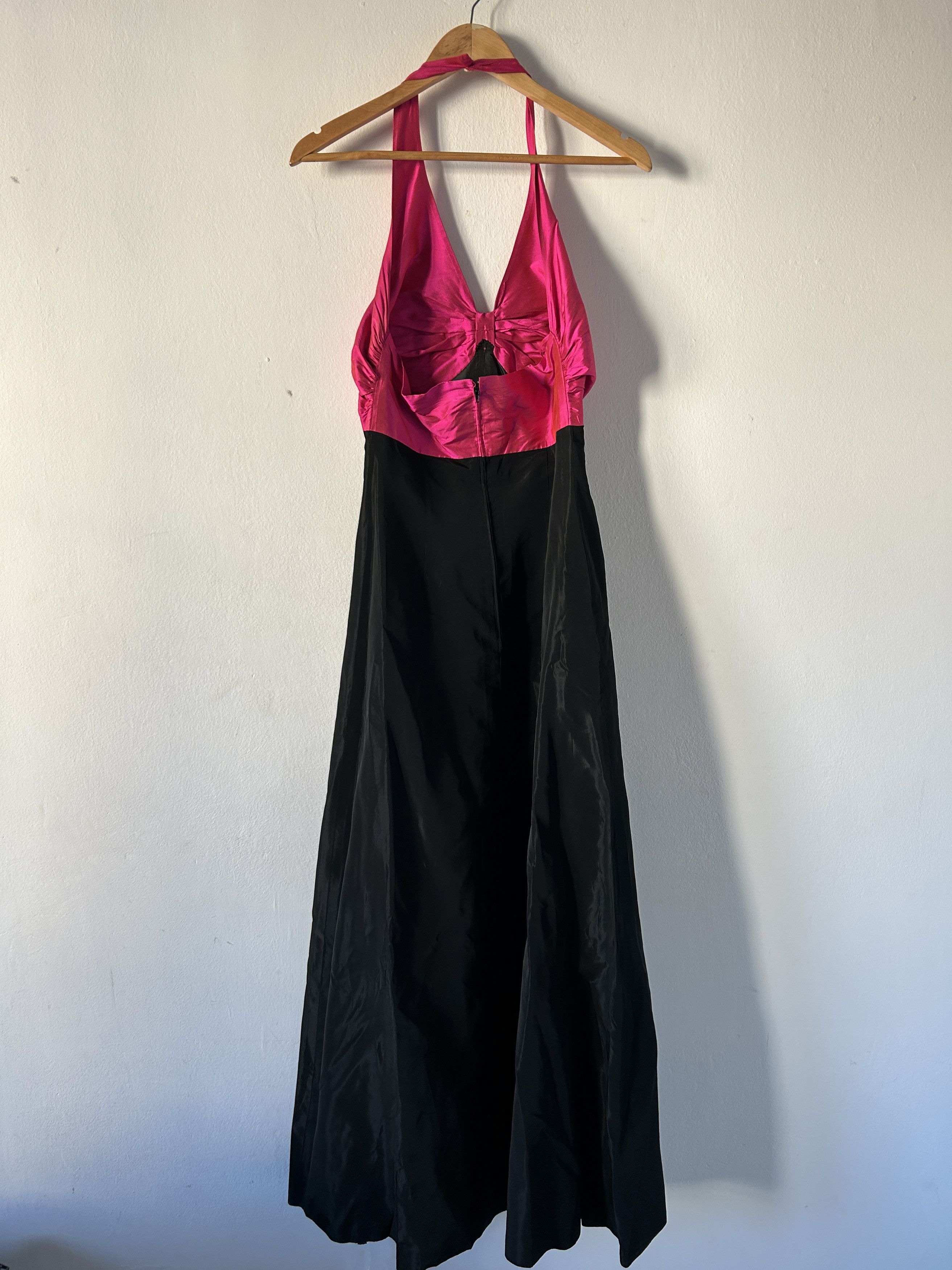 Vintage Vintage taffeta halter backless maxi dress Size M / US 6-8 / IT 42-44 - 7 Thumbnail