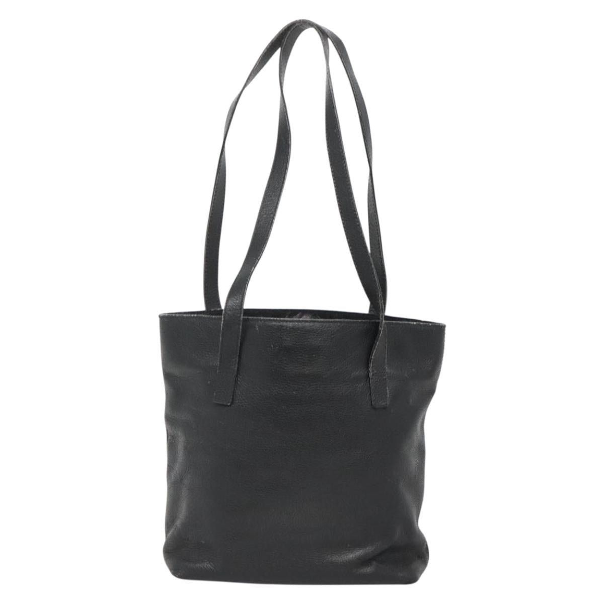 Celine CELINE Shoulder Bag Leather Black Silver Size ONE SIZE - 3 Thumbnail