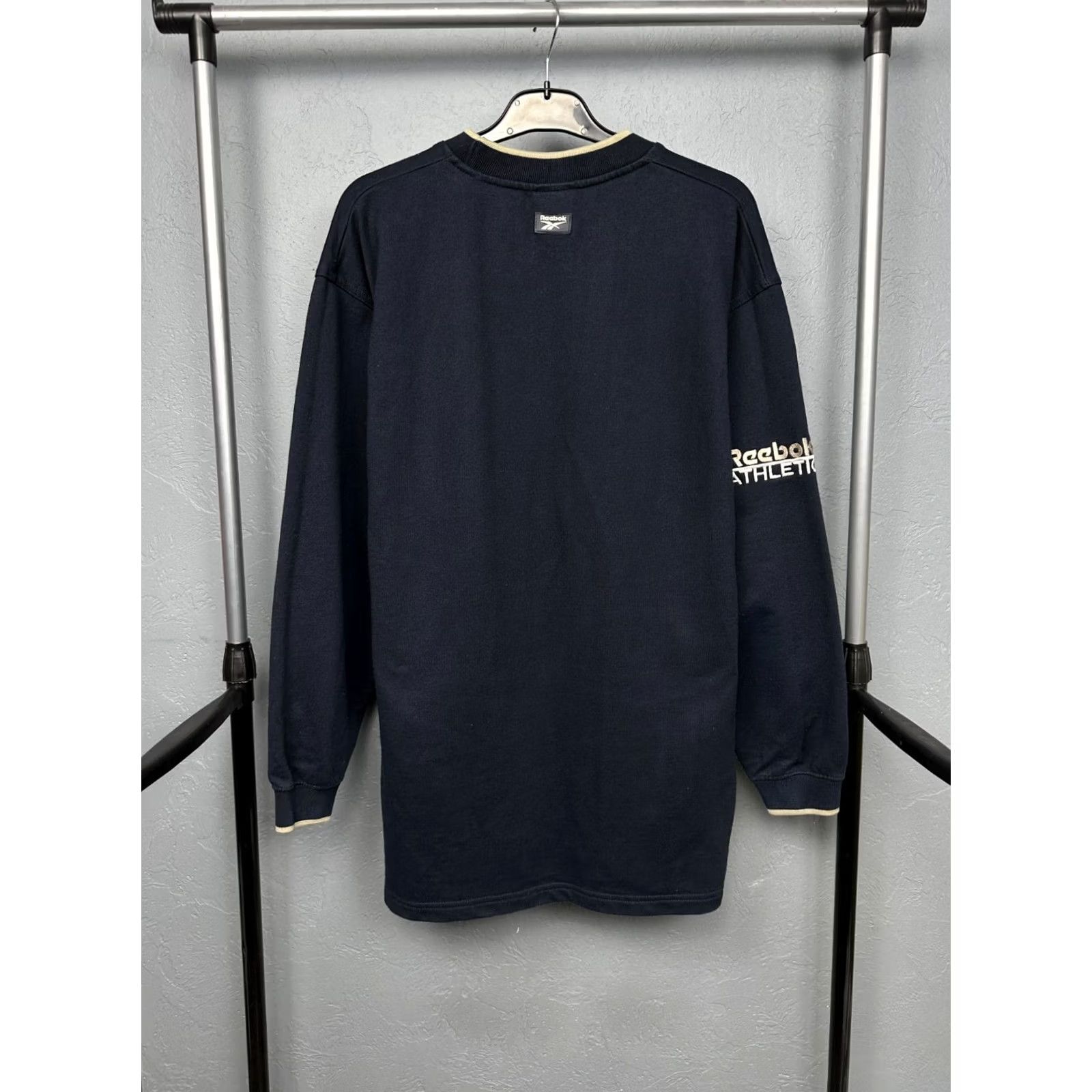 Reebok Reebok Athletic Dept Vintage Mens Sweatshirt L Blue Logo 90s Pullover Sweatshirt Mens Size US L / EU 52-54 / 3 - 7 Thumbnail