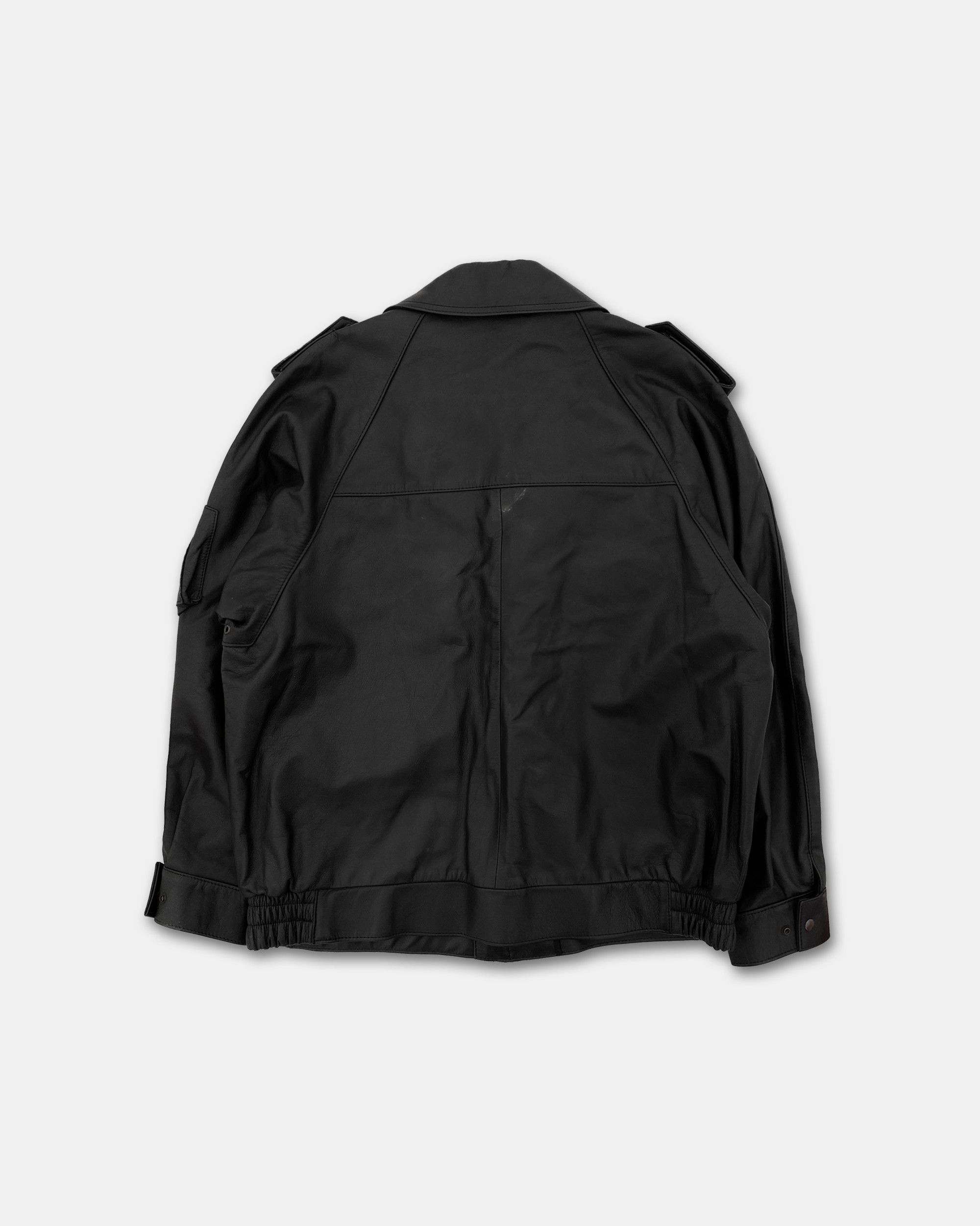 Vintage 1999 Riri Zip Leatherjacket Size US XXL / EU 58 / 5 - 2 Thumbnail
